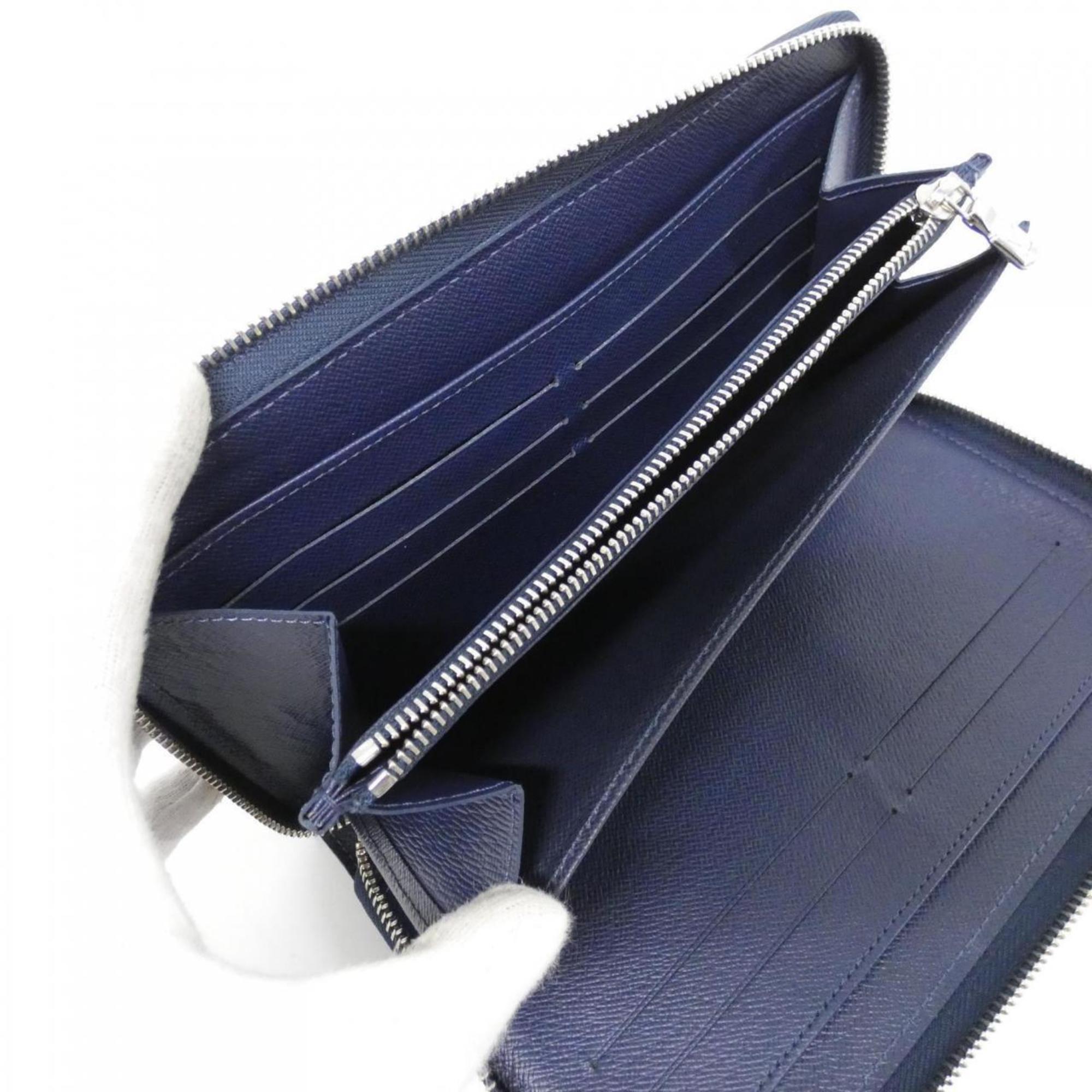 Louis Vuitton Navy Leather Long Wallet