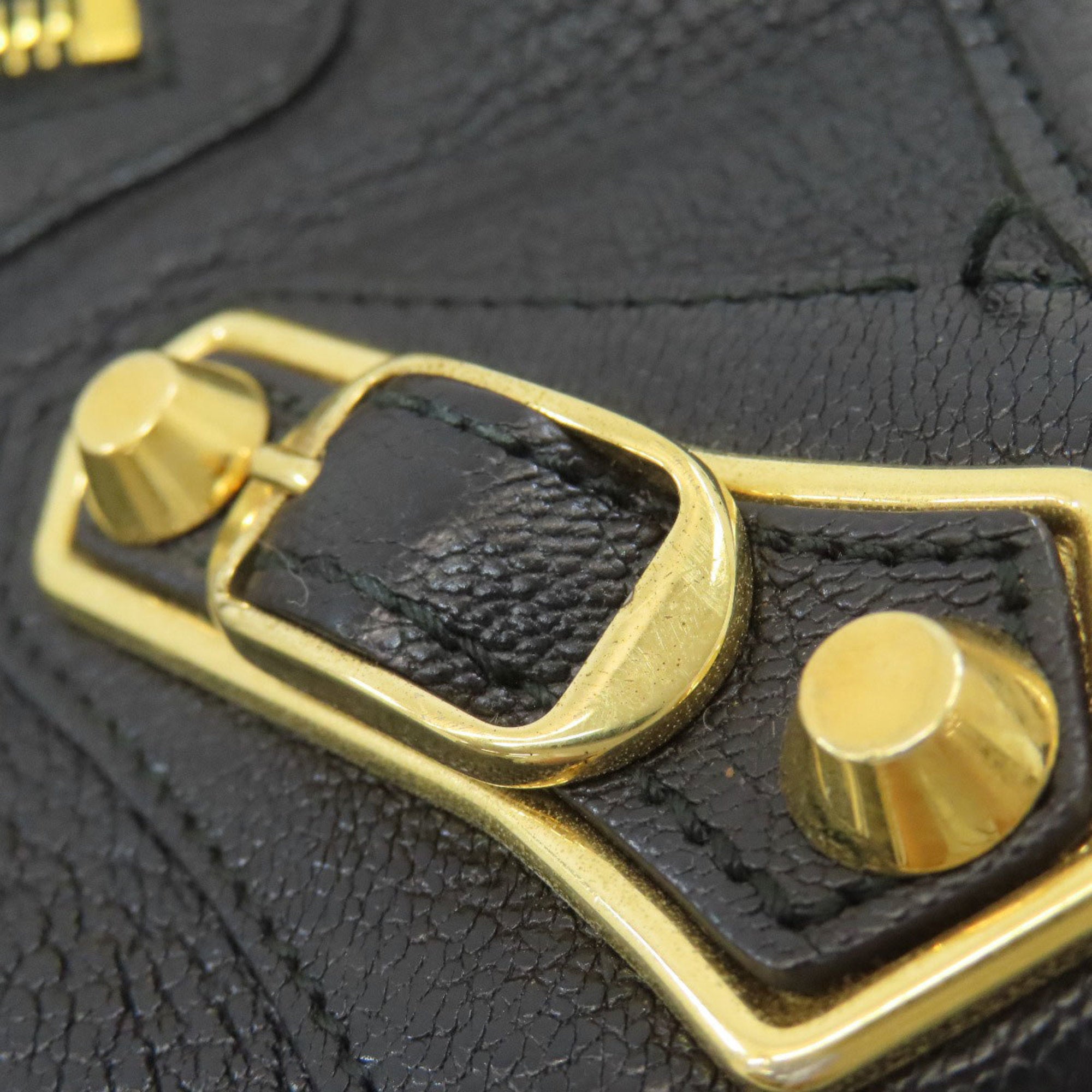 Balenciaga Black Leather Hand