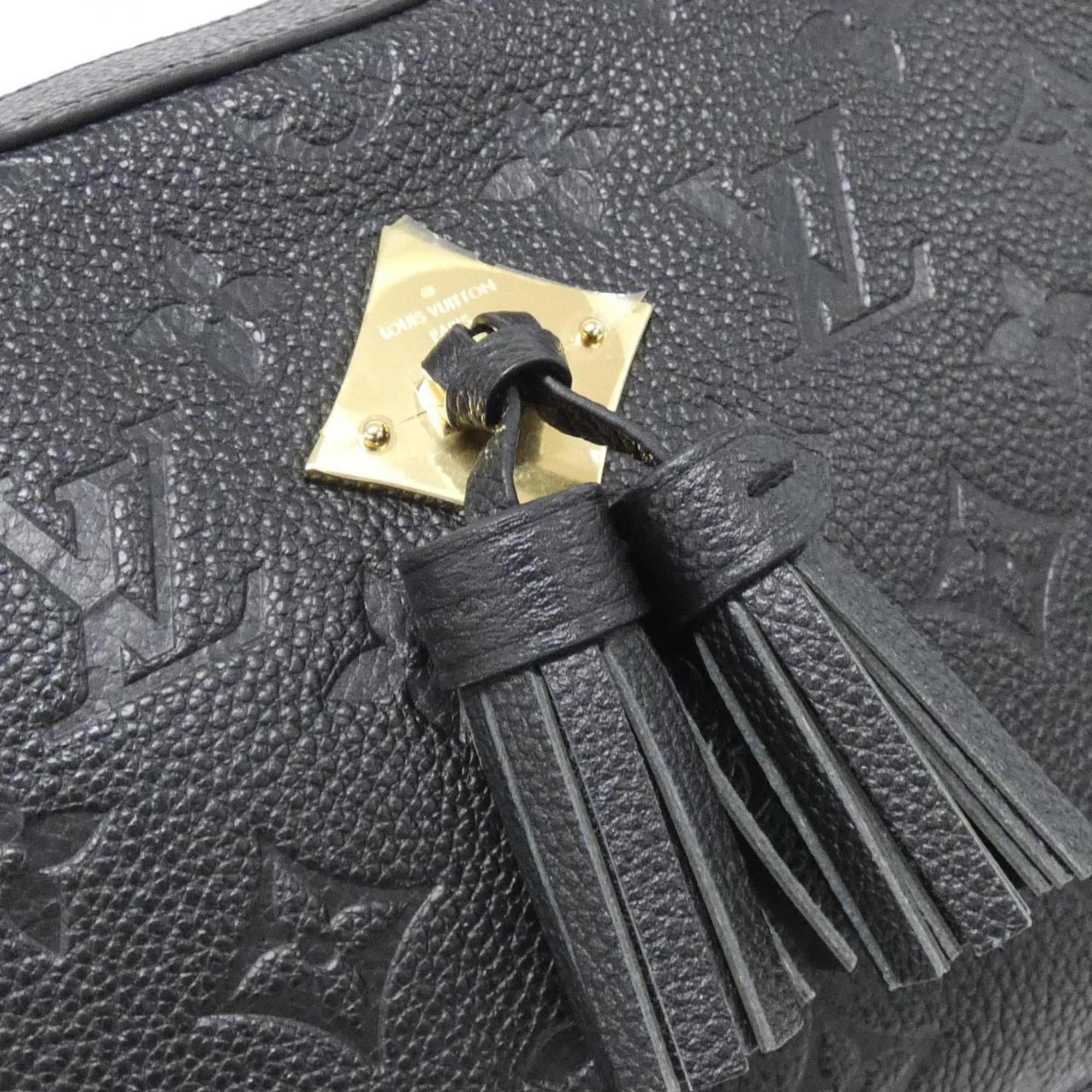 Louis Vuitton Black Leather Shoulder Bag