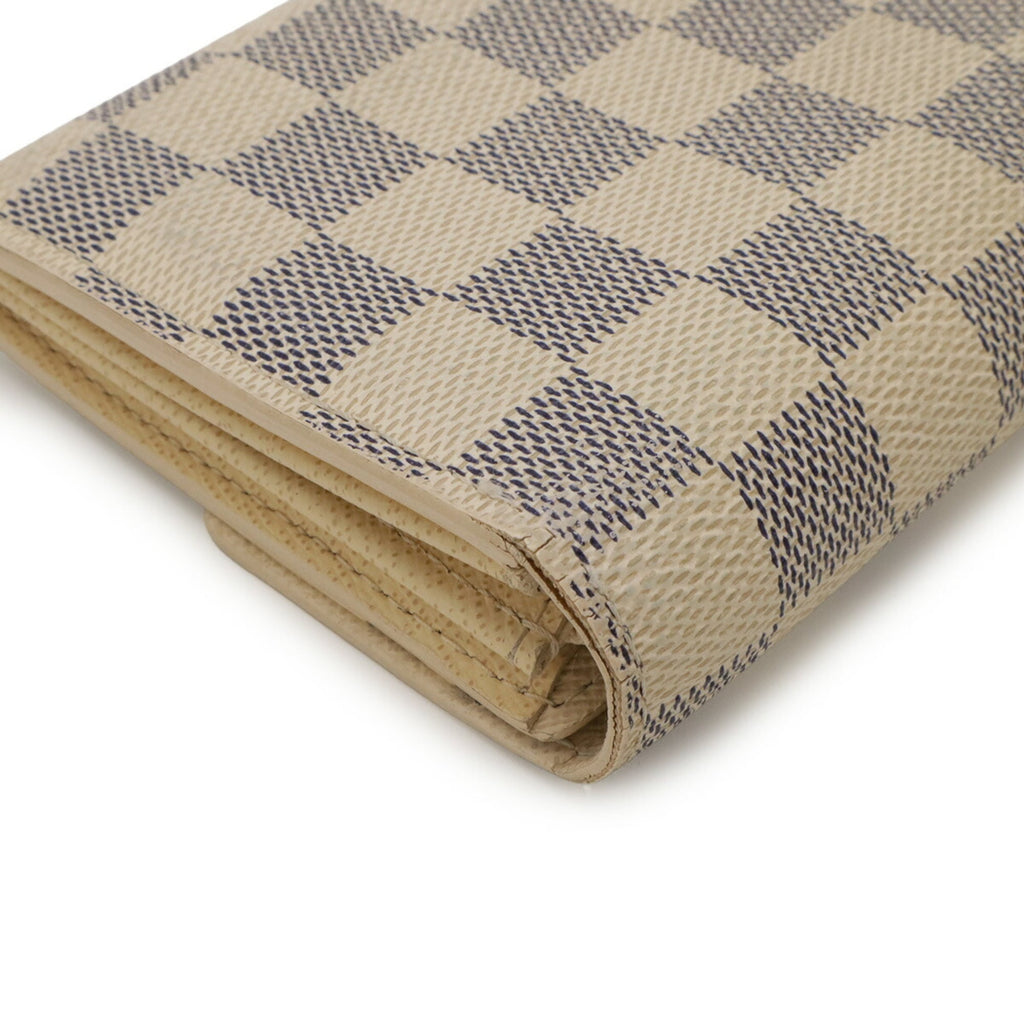 Louis Vuitton Ivory Damier Azur Canvas Long Wallet