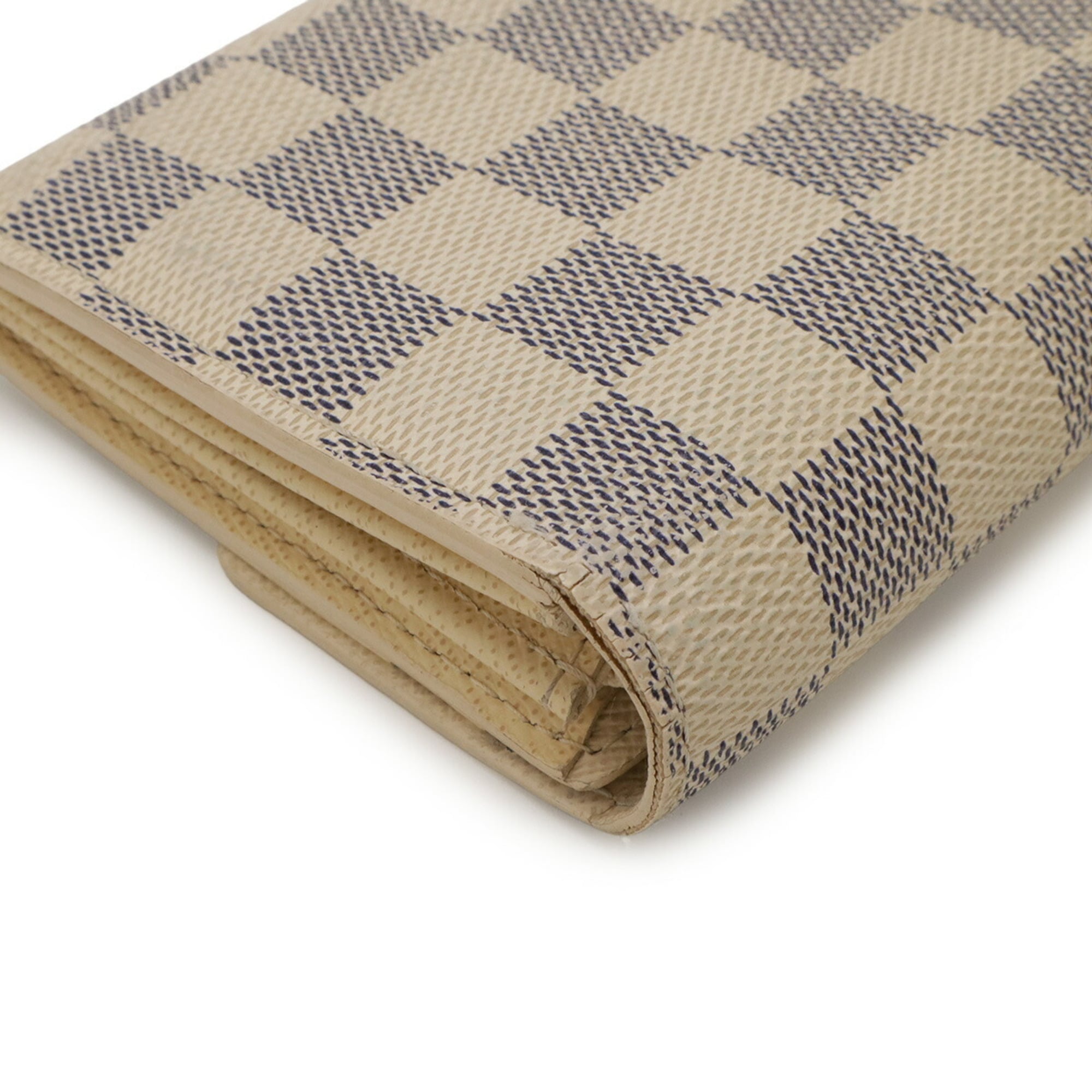 Louis Vuitton Ivory Damier Azur Canvas Long Wallet