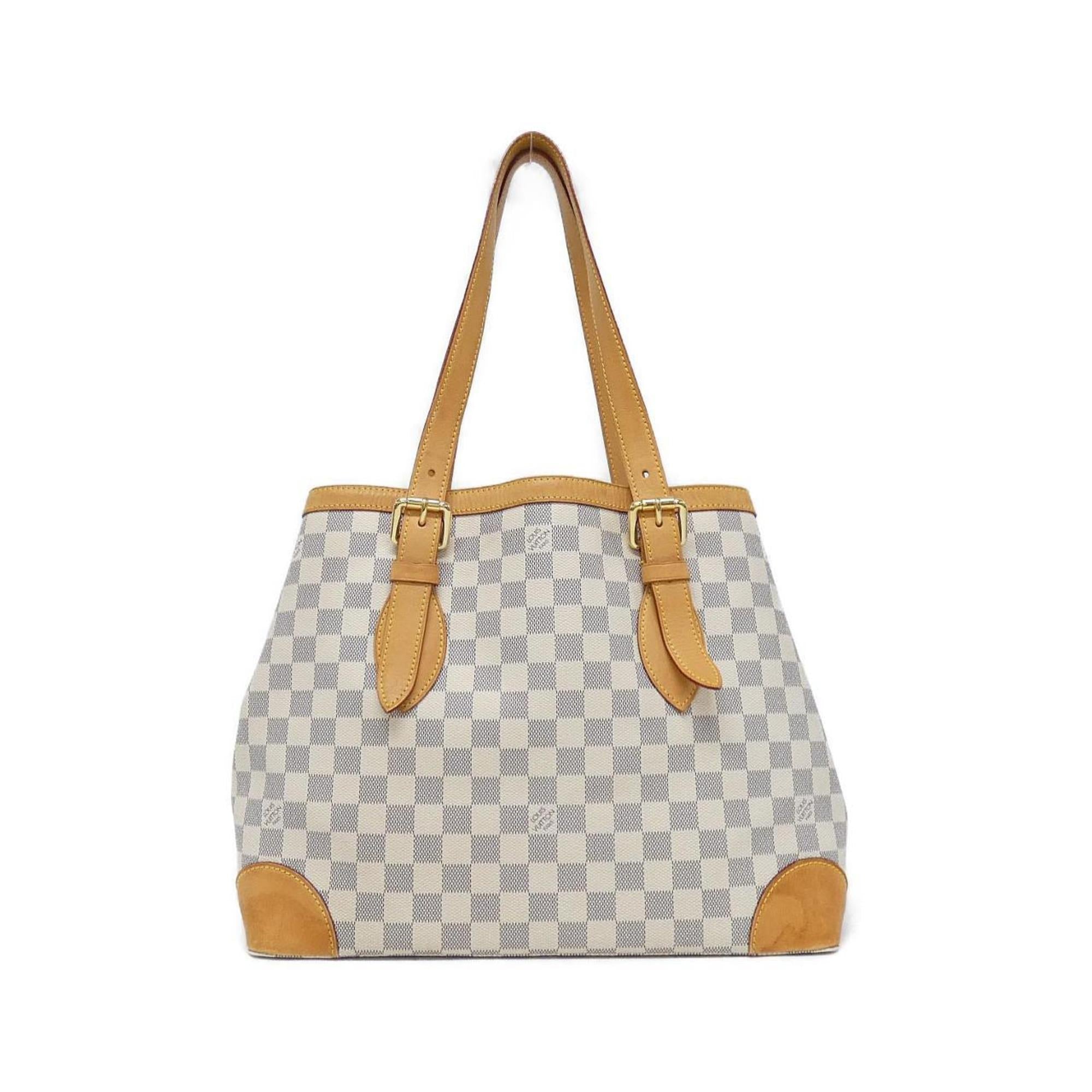 Louis Vuitton Azur White Coated Canvas Handbag