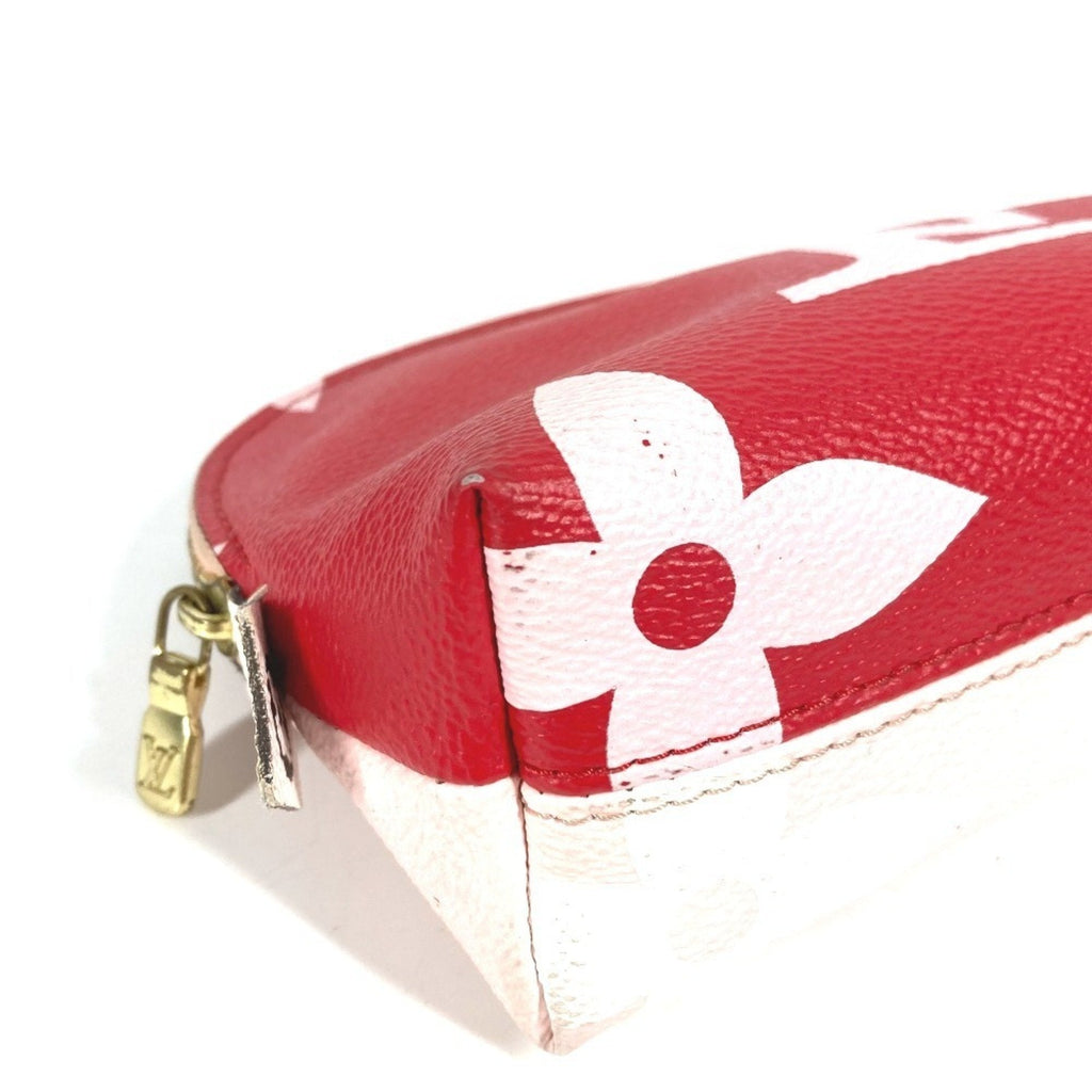 Louis Vuitton Pink Red Color Monogram Pouch