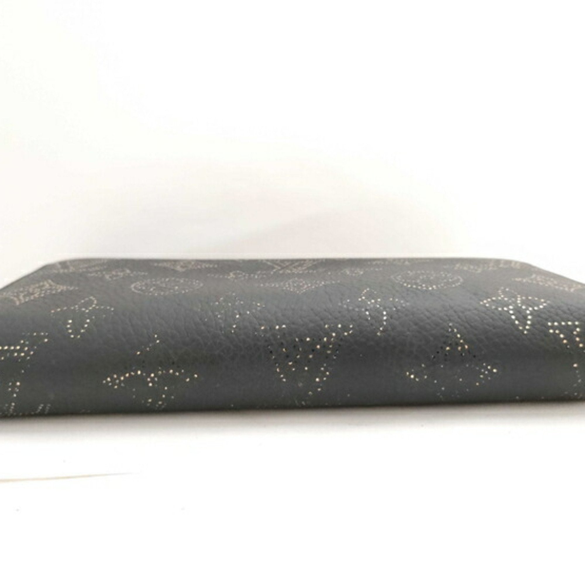 Louis Vuitton Black Leather Long Wallet