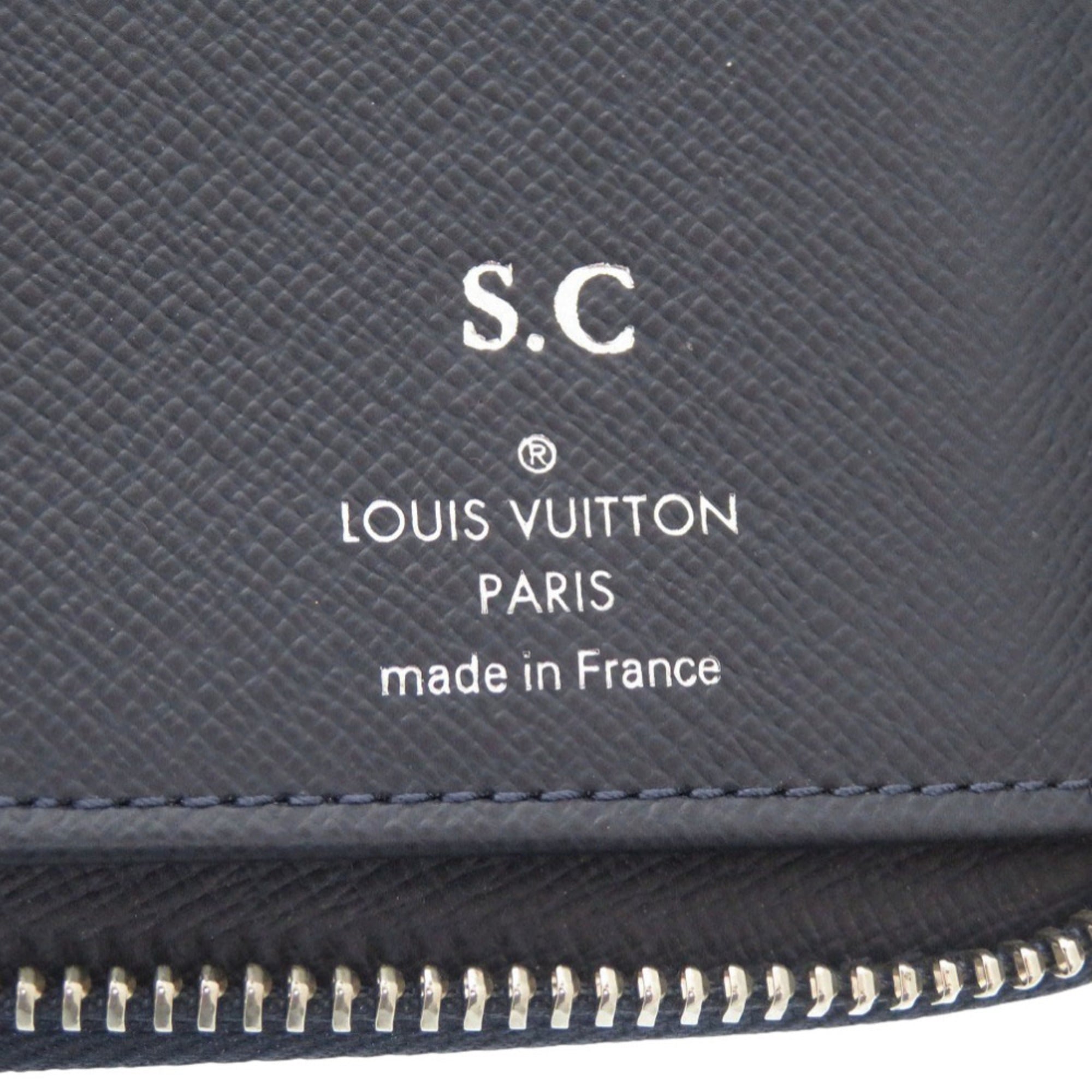 Louis Vuitton Navy Taiga Leather Long Wallet
