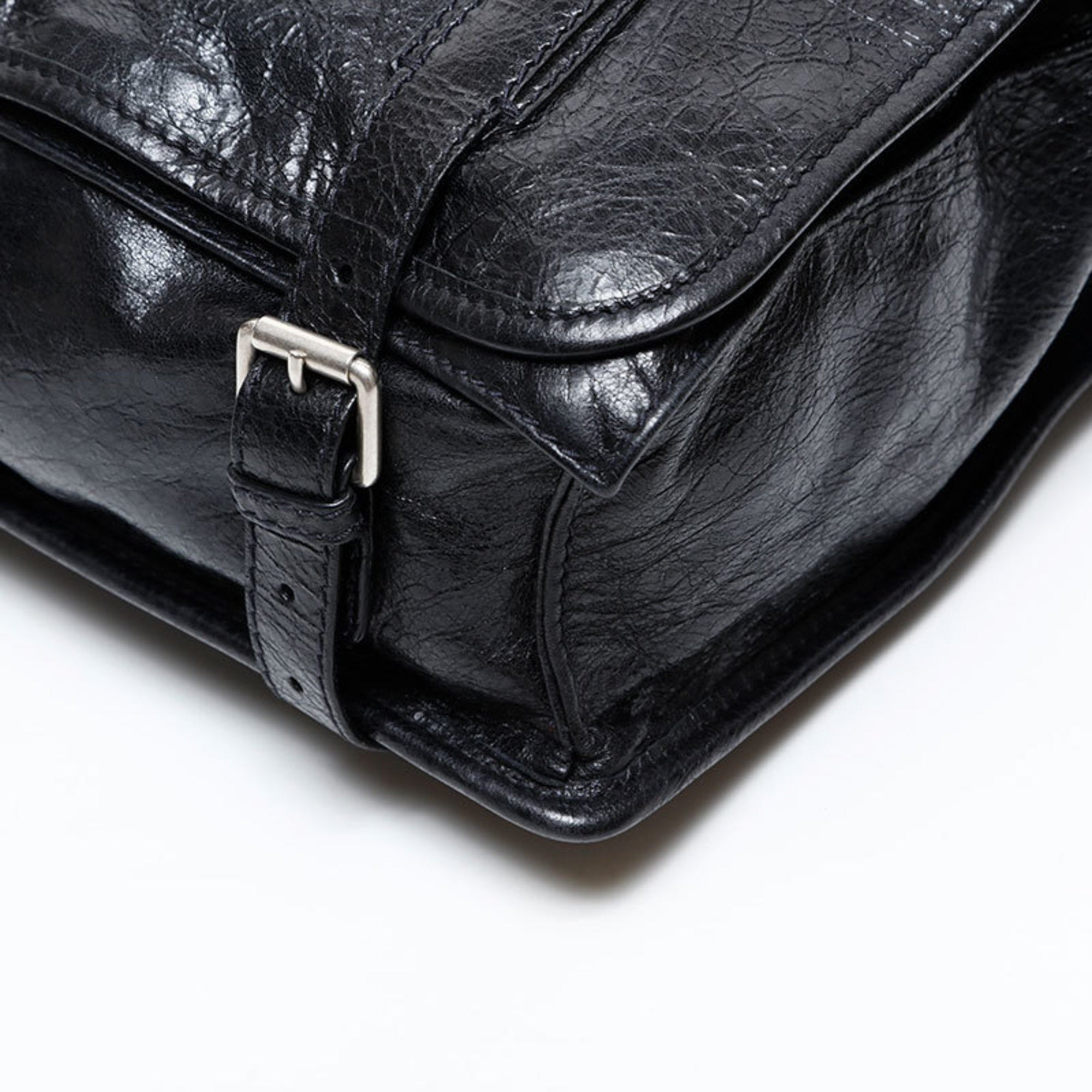 Balenciaga Black Leather Shoulder