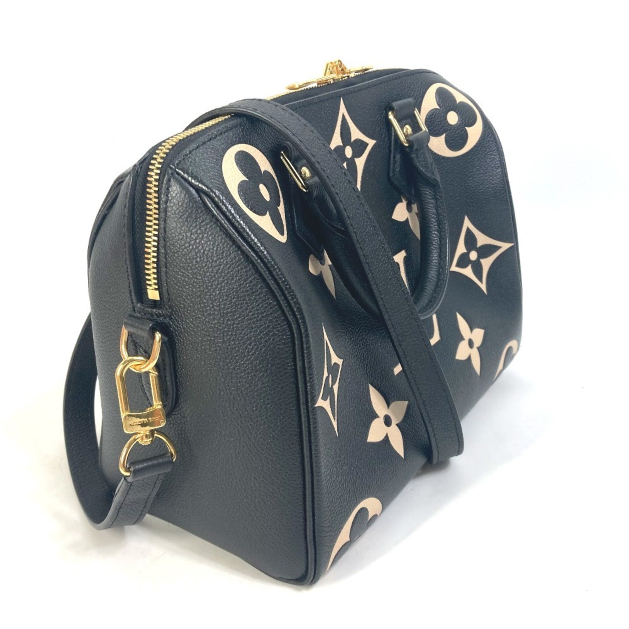 Louis Vuitton Black Monogram Empreinte Boston Bag Handbag Shoulder Bag