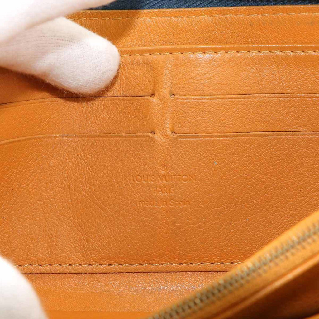 Louis Vuitton Blue Monogram Denim Long Wallet