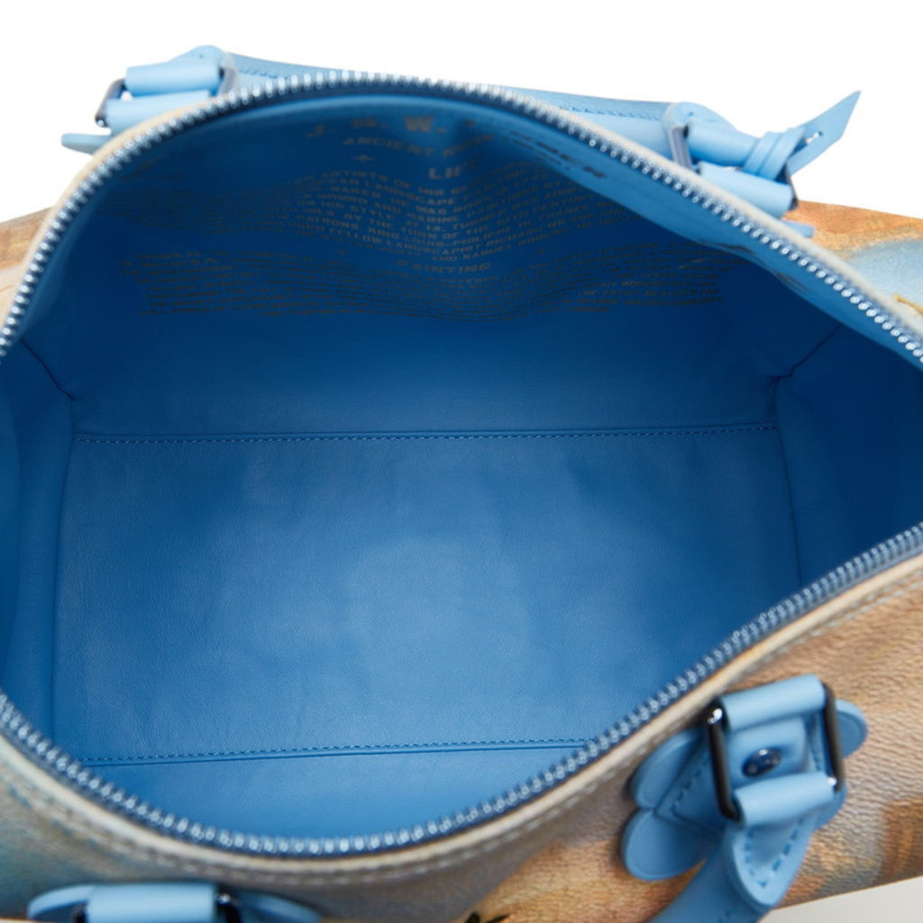 Louis Vuitton Blue Multi-Color Pvc Leather Handbag