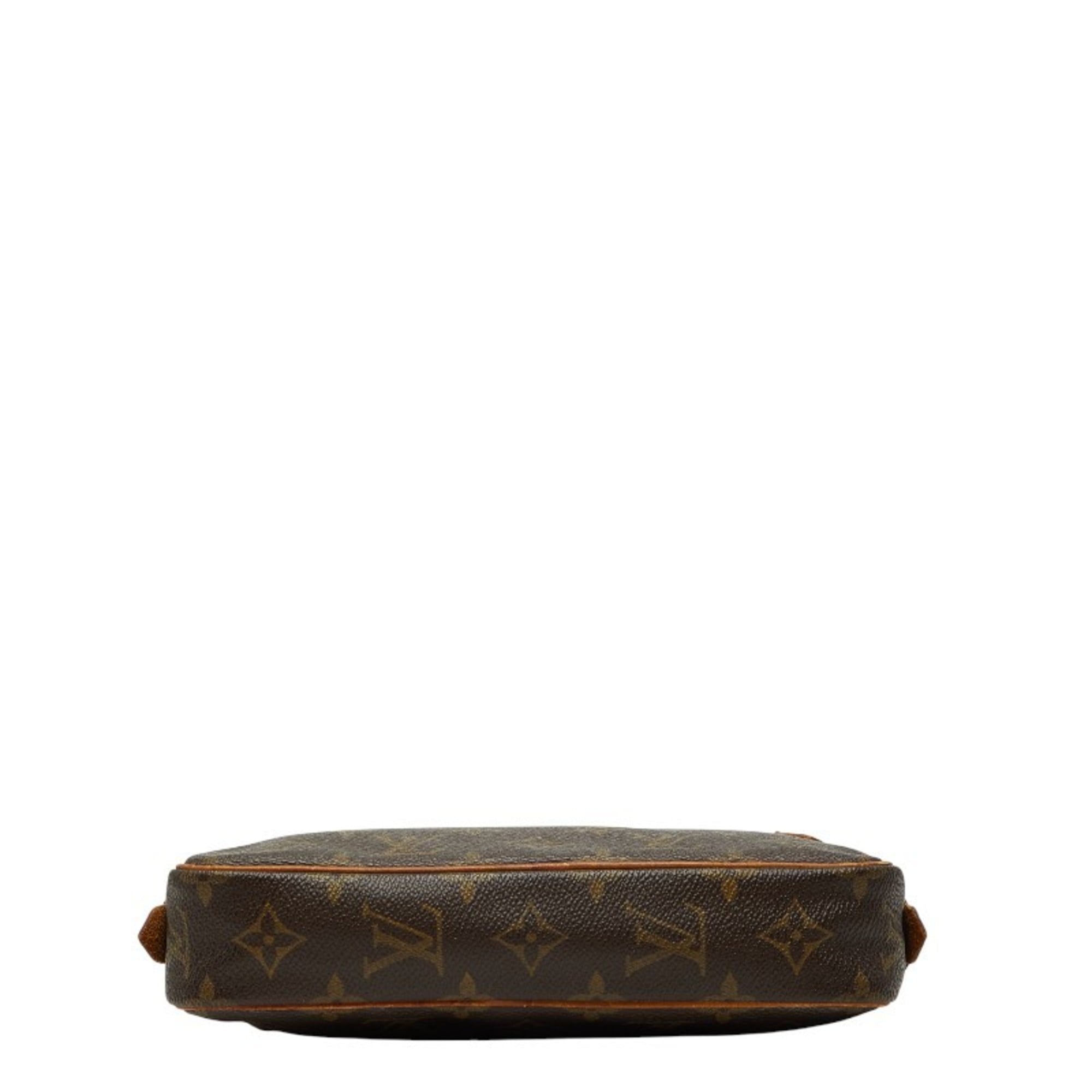 Louis Vuitton Brown Pvc Leather Pochette Shoulder Bag
