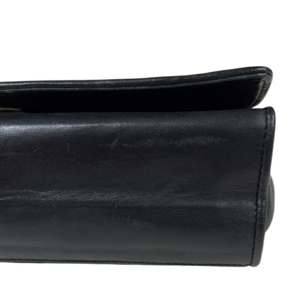 Chanel Black Leather Shoulder Bag