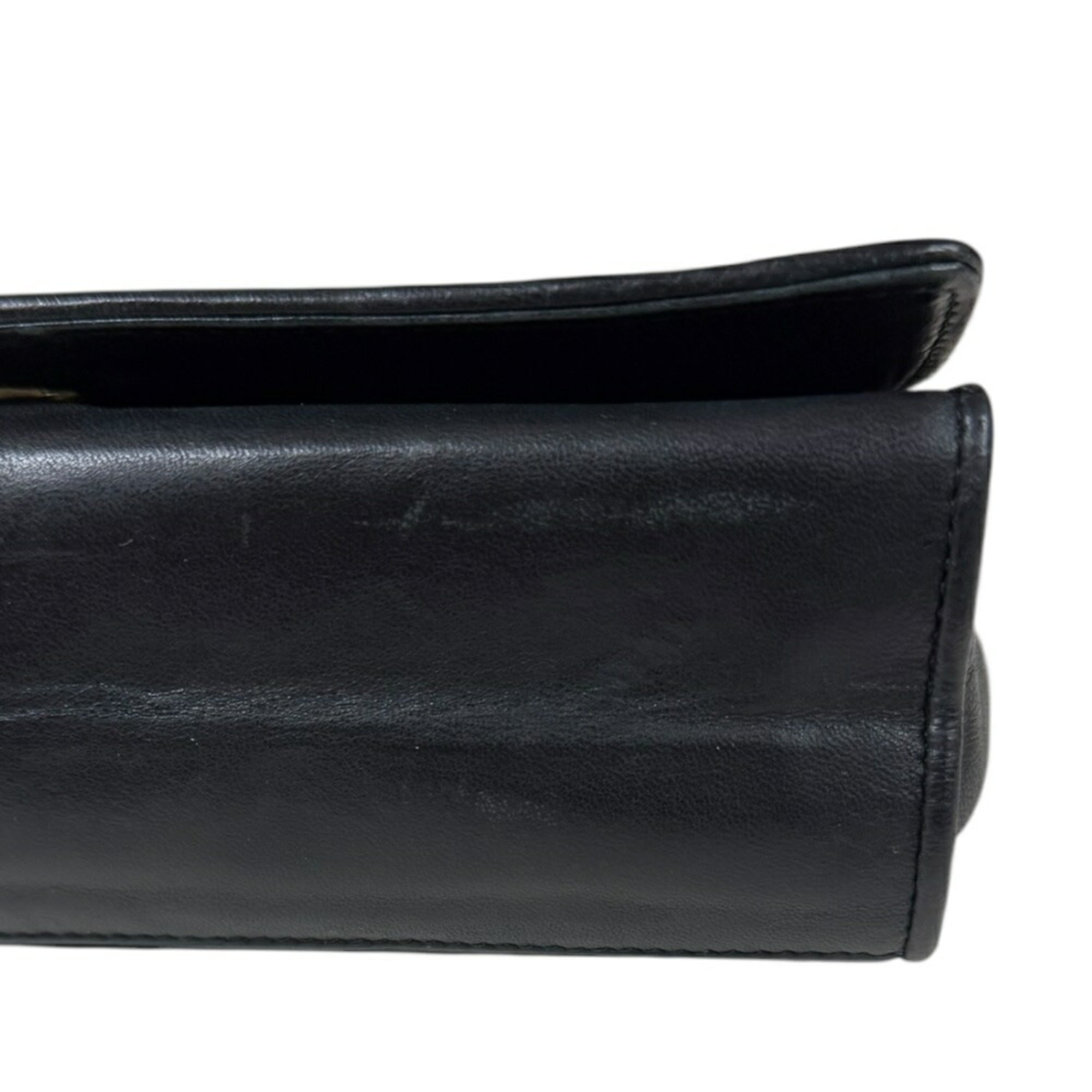 Chanel Black Leather Shoulder Bag