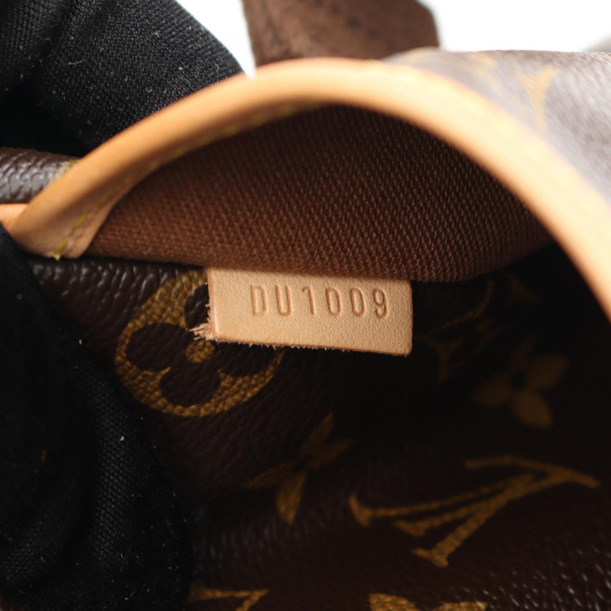 Louis Vuitton Brown Pvc Coated Canvas Leather Shoulder Bag