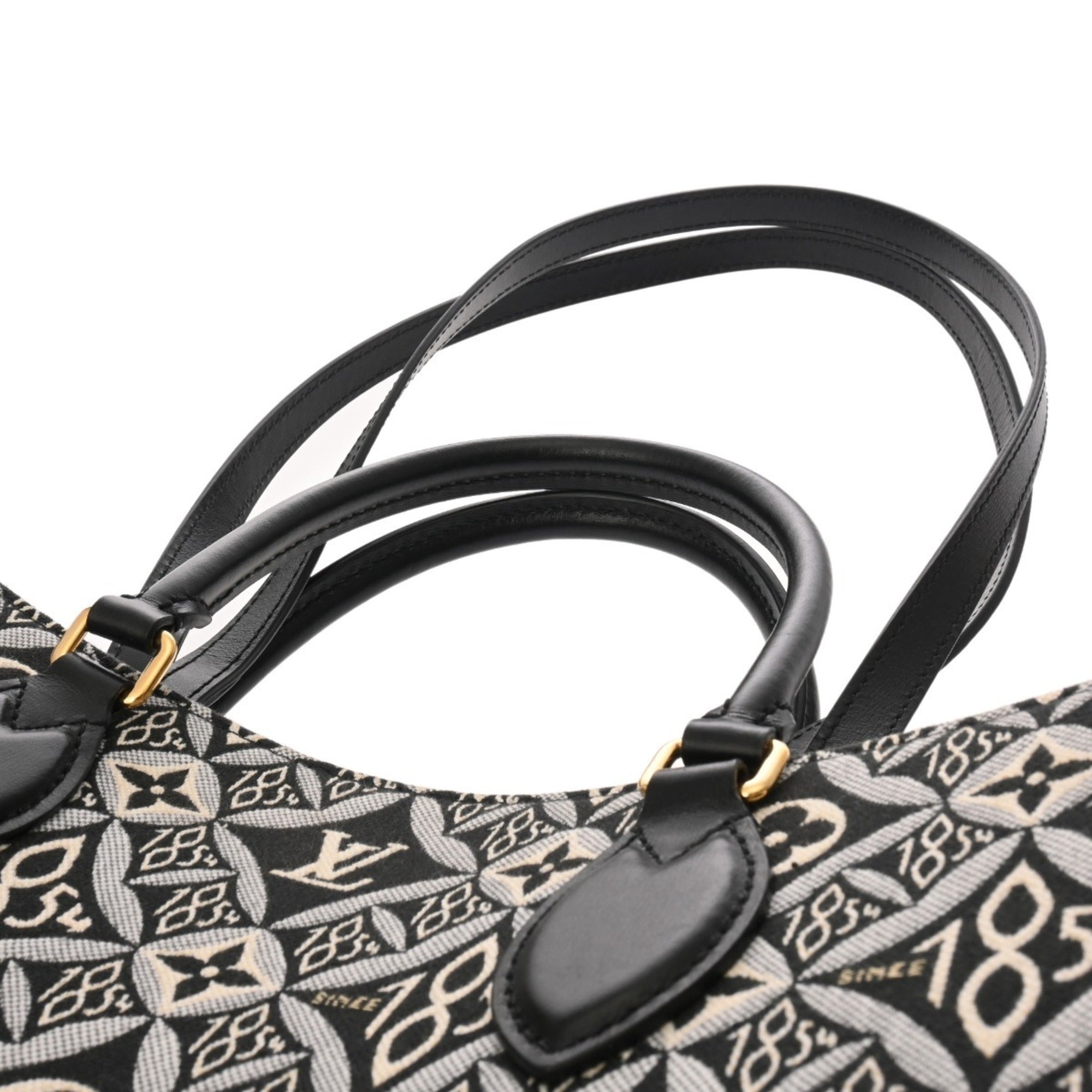 Louis Vuitton Black White Monogram Handbag