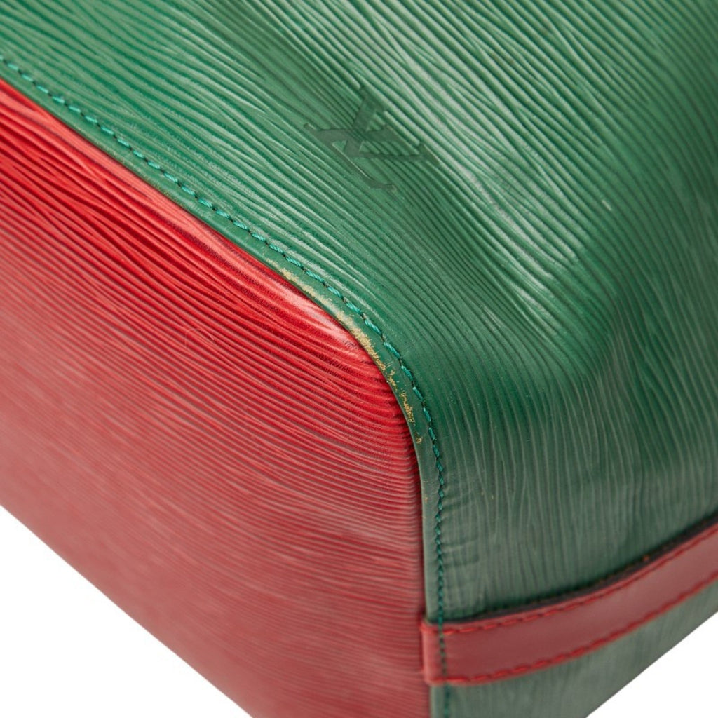 Louis Vuitton Green Red Color Leather Shoulder Bag
