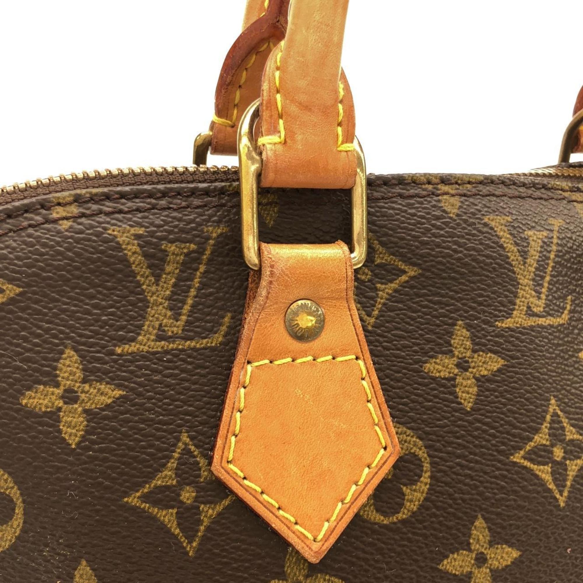 Louis Vuitton Marron Coated Canvas Handbag