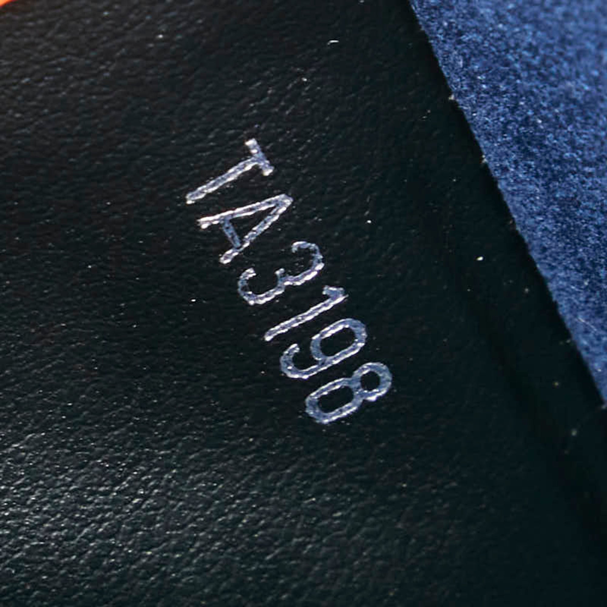 Louis Vuitton Black Navy Leather Pvc Clutch Bag
