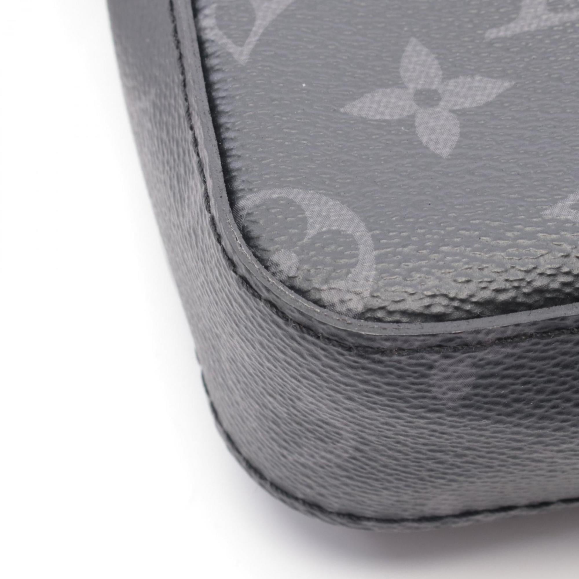 Louis Vuitton Black Gray Monogram Eclipse Coated Canvas Leather Handbag Shoulder Bag