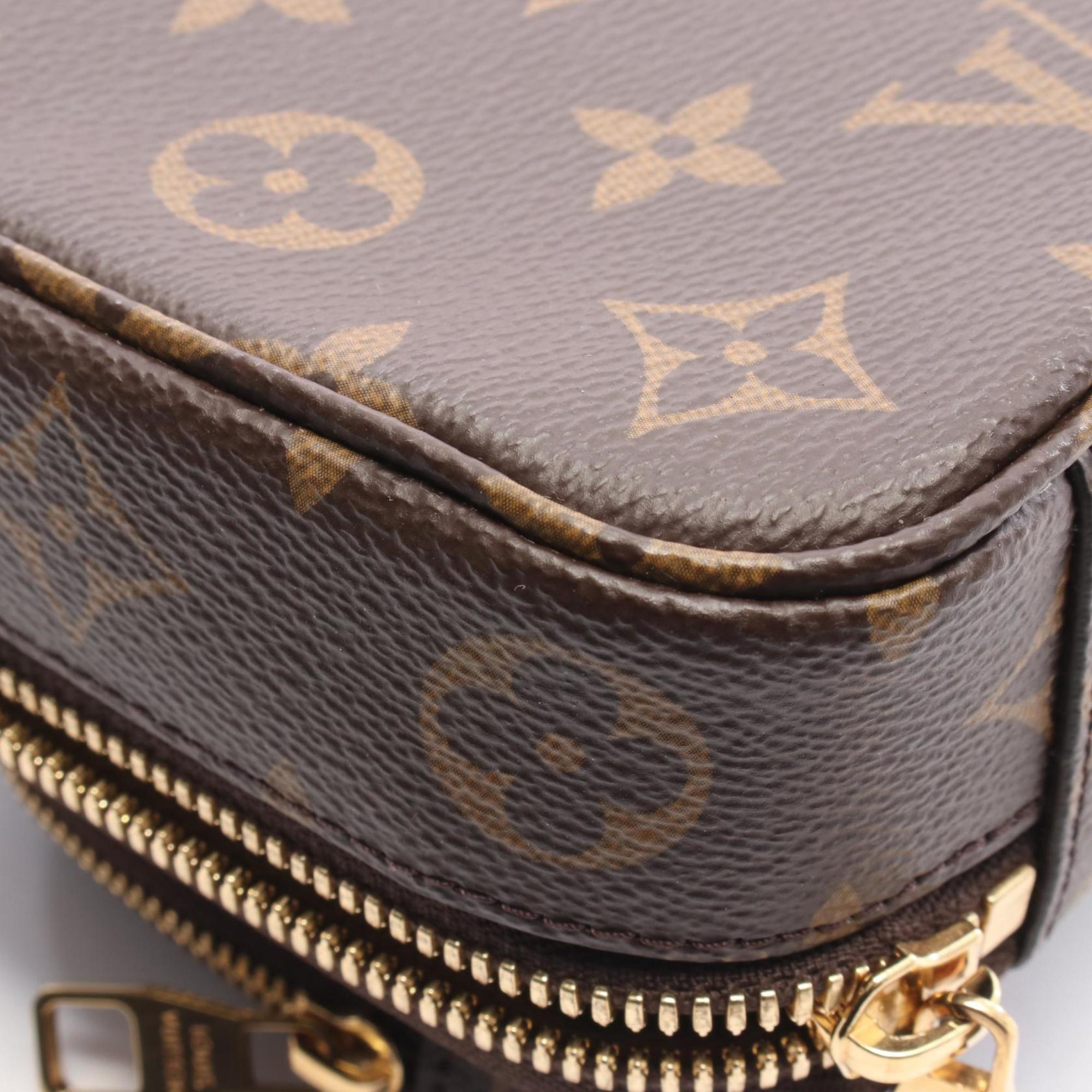 Louis Vuitton Brown Monogram Coated Canvas Leather Handbag