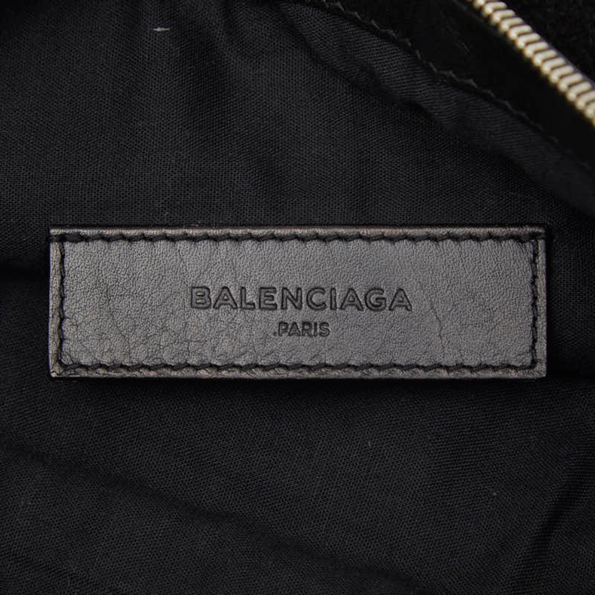 Balenciaga Black Suede Leather Clutch