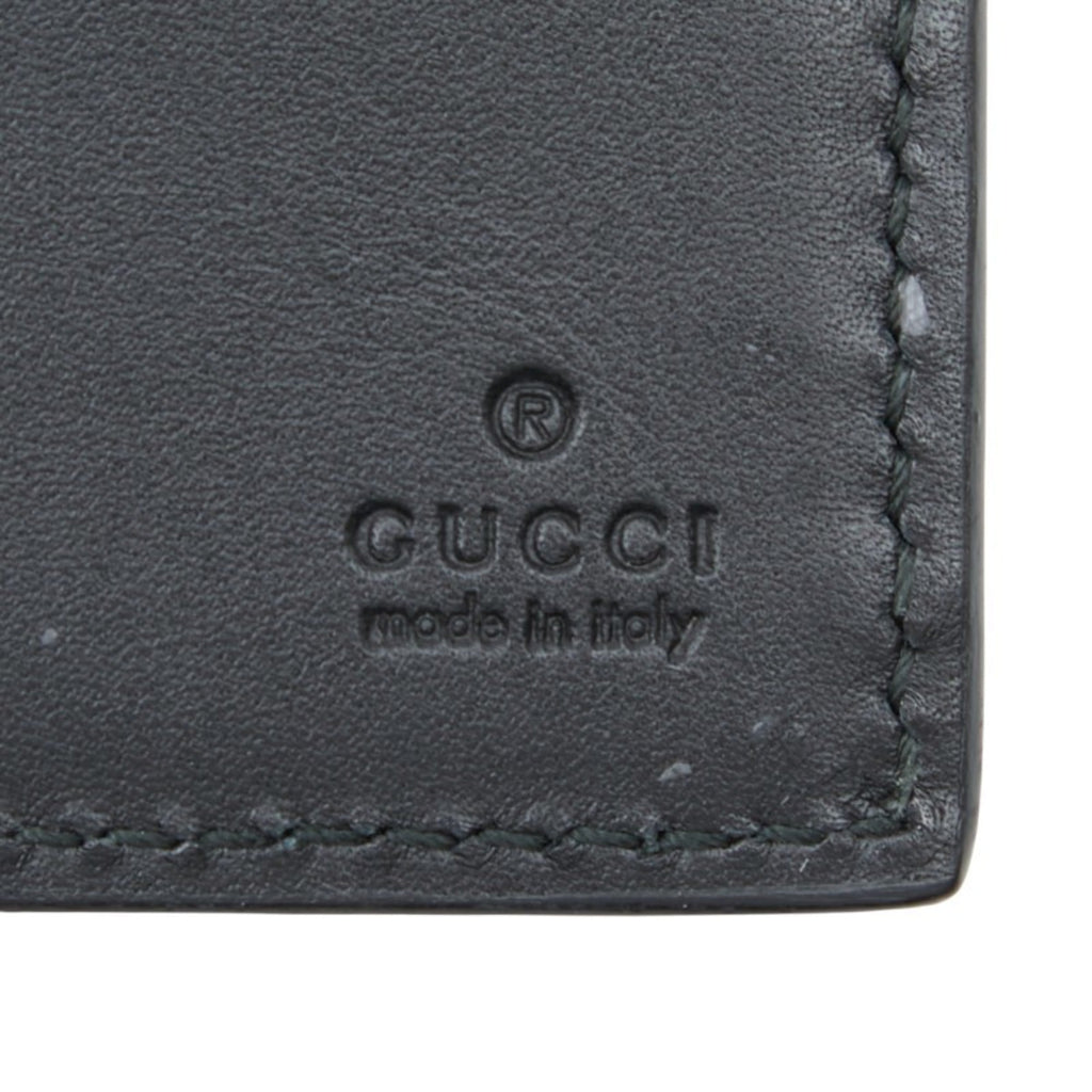 Gucci Black Blue Yellow Pvc Leather Wallet (Bi-Fold) (Pre-Owned)