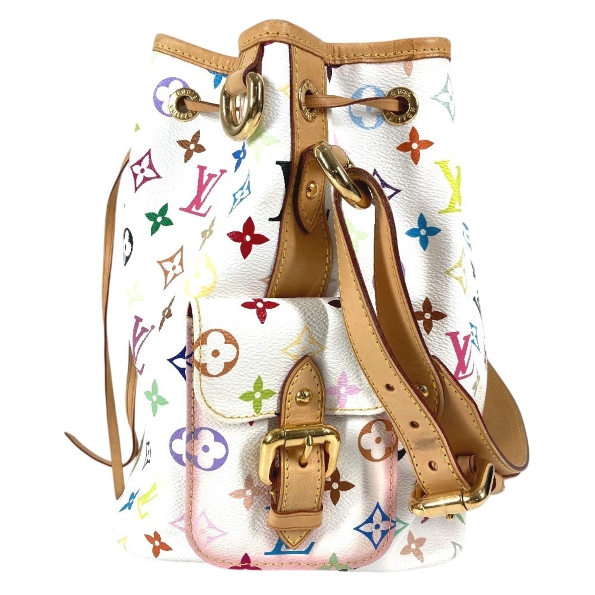 Louis Vuitton Blanc White Monogram Multicolore Shoulder Bag