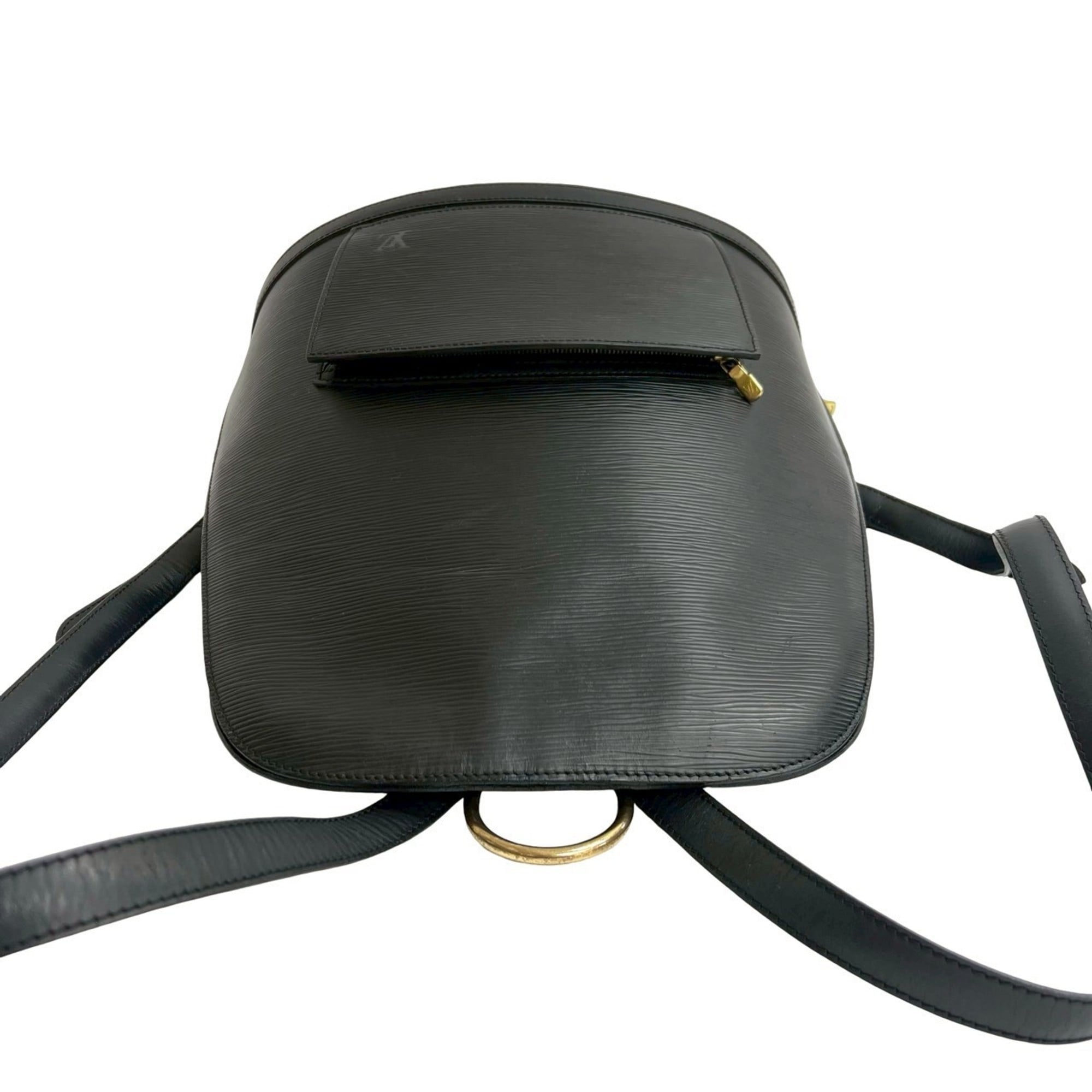 Louis Vuitton Black Leather Backpack