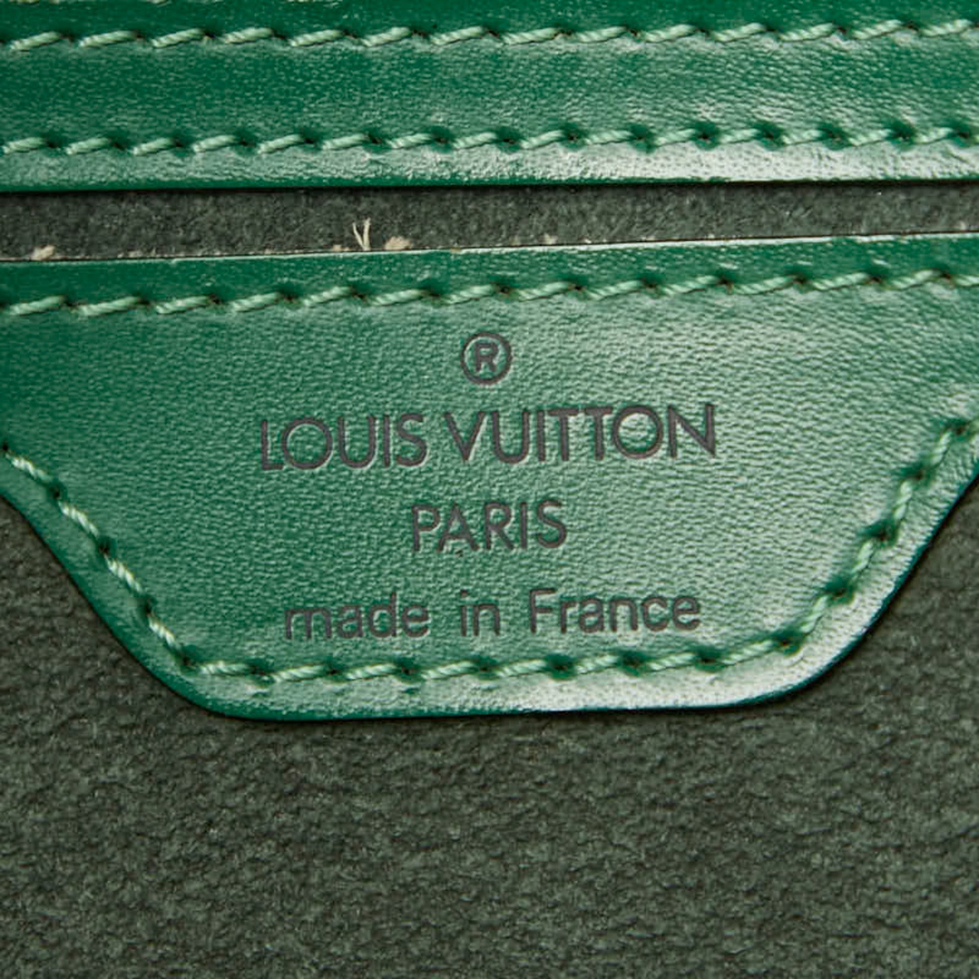 Louis Vuitton Epi Borneo Green Leather Handbag Shoulder Bag