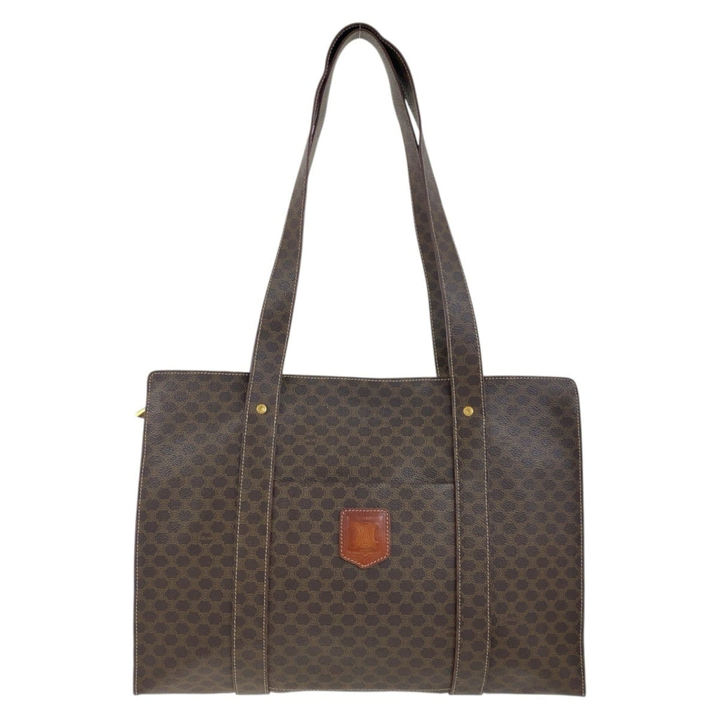 Celine Brown Pvc Shoulder Bag Tote Bag