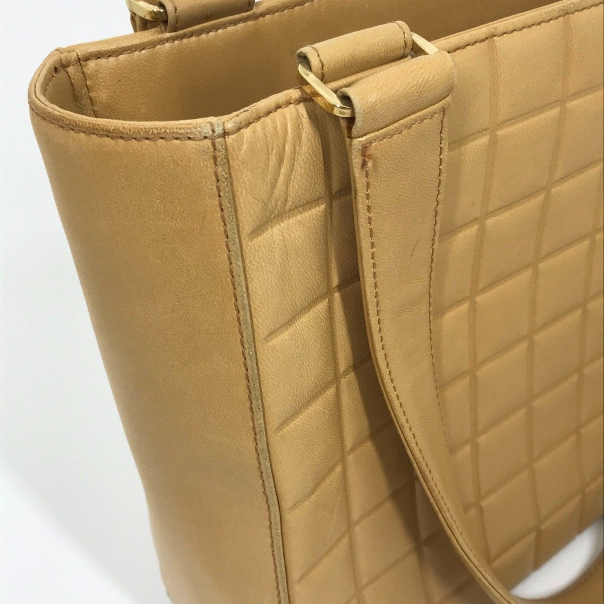 Chanel Beige Leather Tote Bag