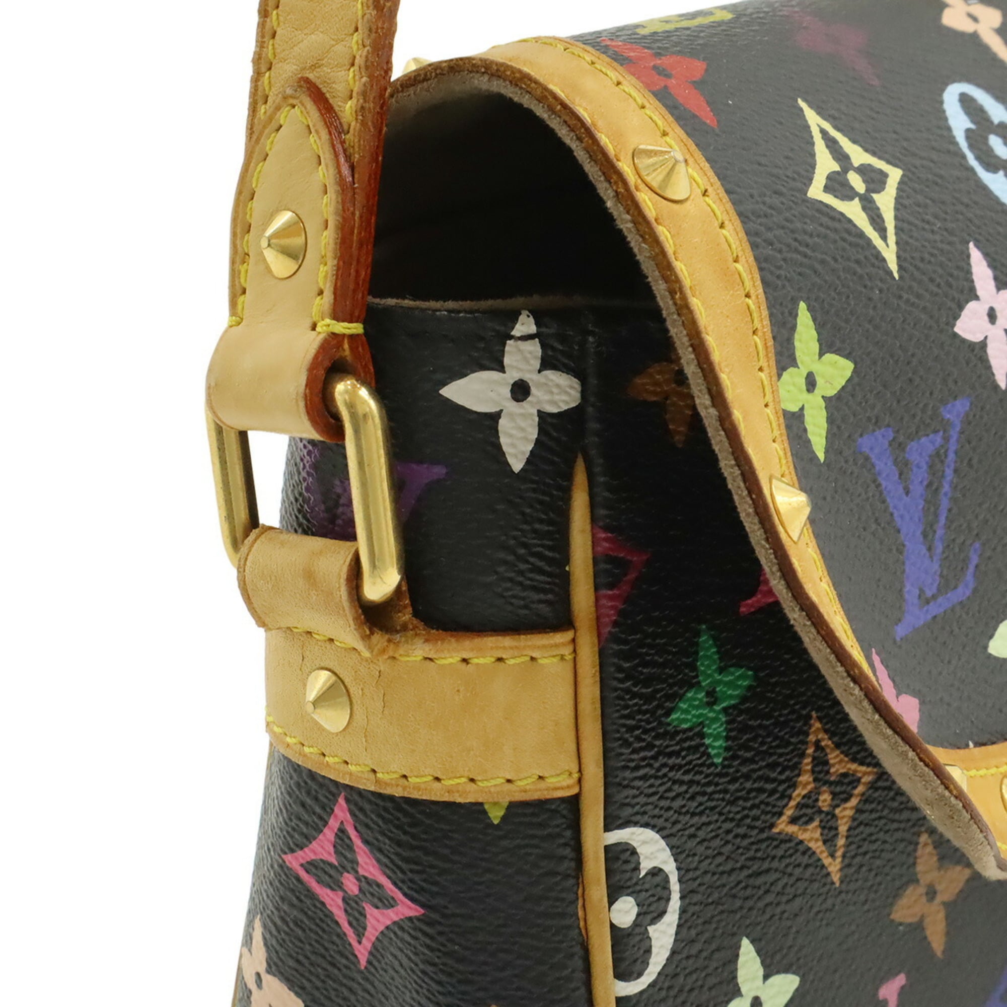 Louis Vuitton Black Monogram Multi-Color Noir Monogram Multicolore Pochette Shoulder Bag