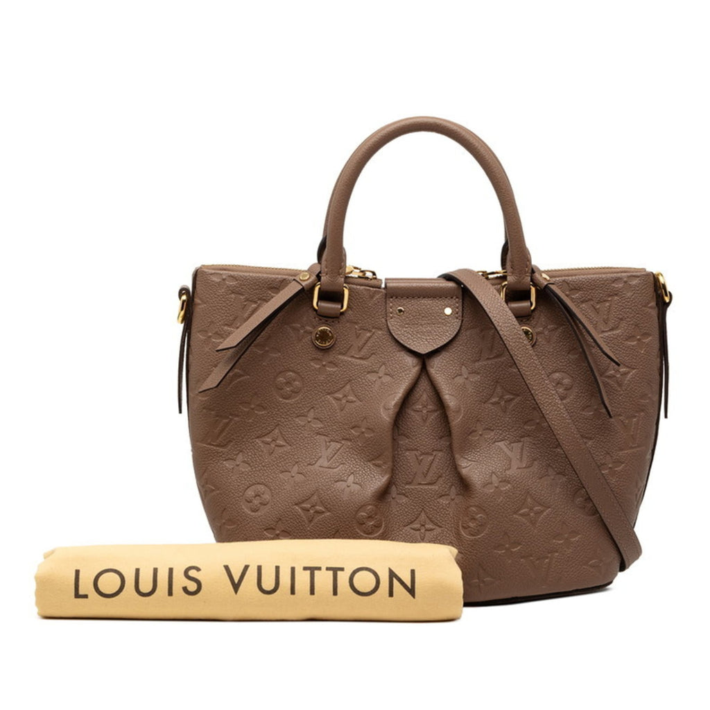 Louis Vuitton Taupe Leather Handbag Shoulder Bag