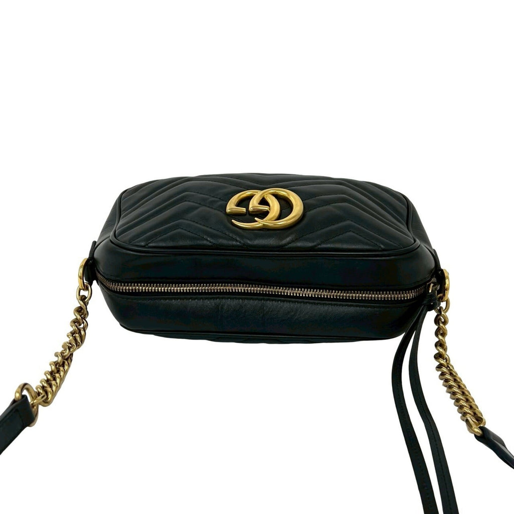 Gucci Black Leather Pochette Shoulder Bag (Pre-Owned)