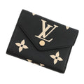 Louis Vuitton Beige Bicolor Black Monogram Monogram Empreinte Wallet (Tri-Fold)