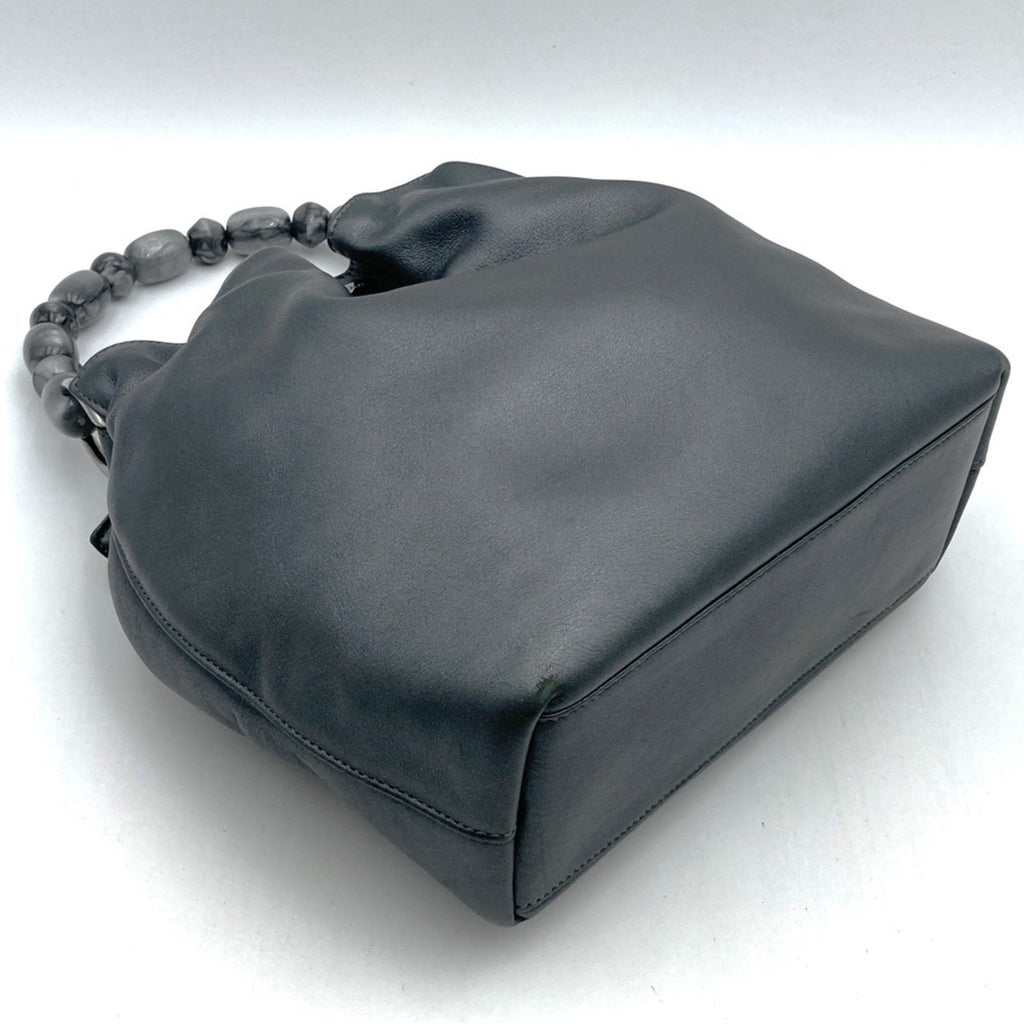 Christian Dior Gray Leather Handbag (Pre-Owned)