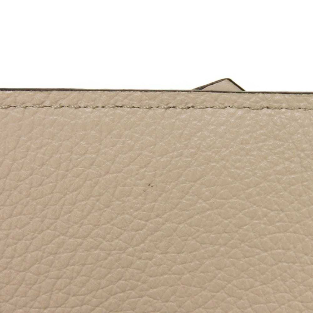 Chloé Gray Leather Long Wallet (Bi-Fold) (Pre-Owned)