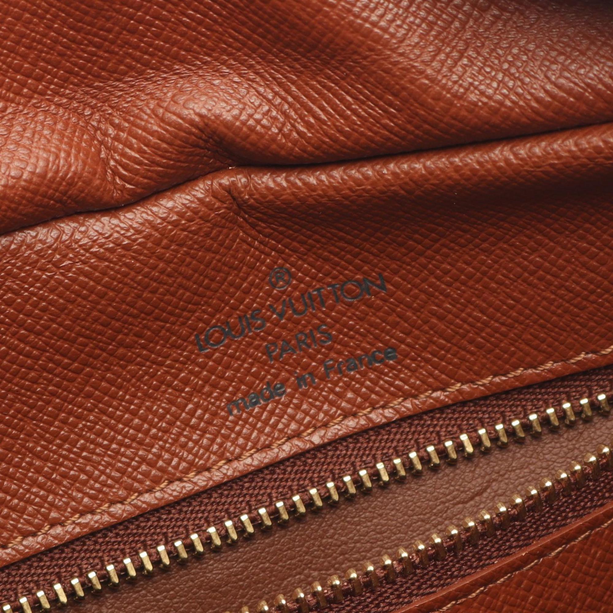Louis Vuitton Brown Monogram Coated Canvas Leather Shoulder Bag