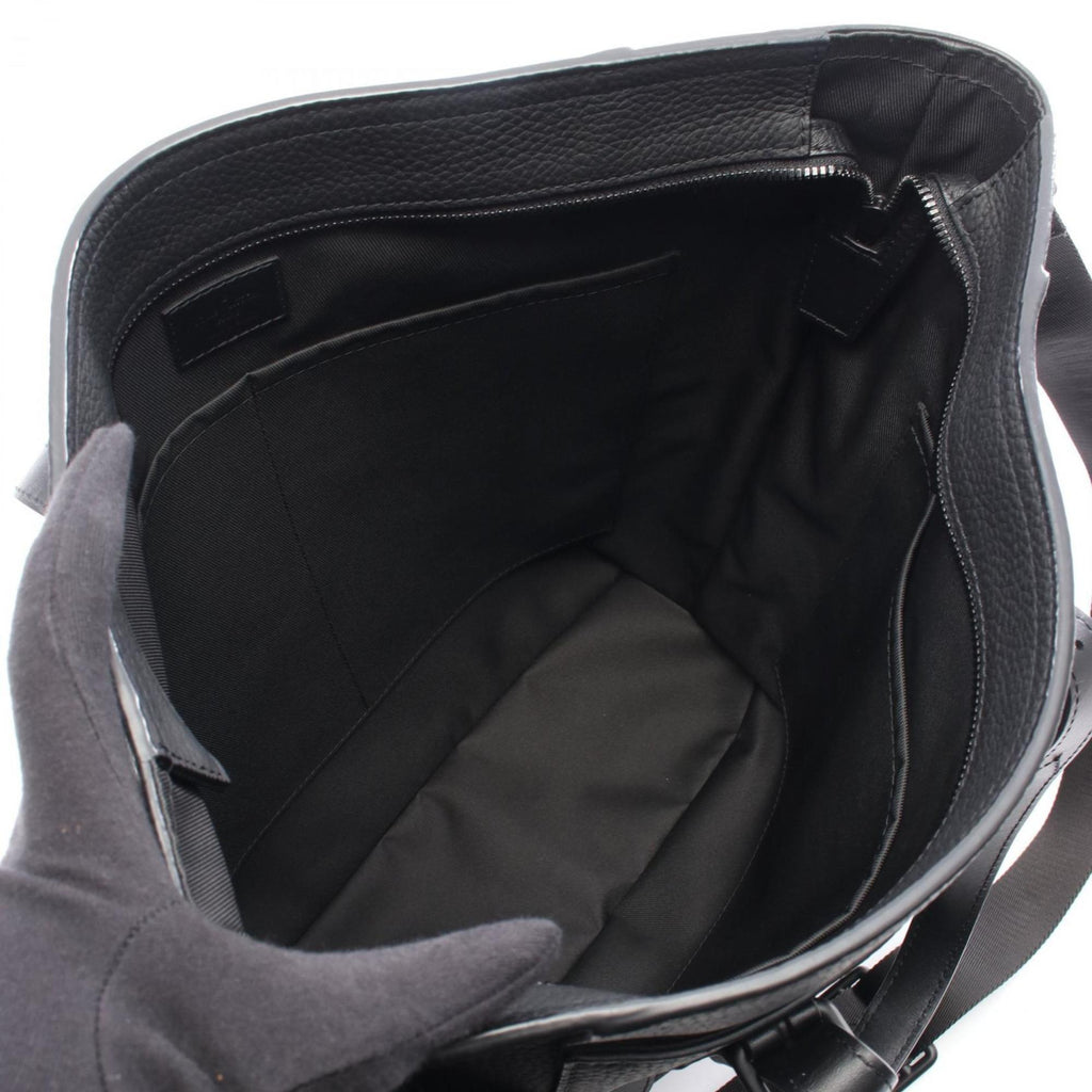 Louis Vuitton Black Leather Tote Bag