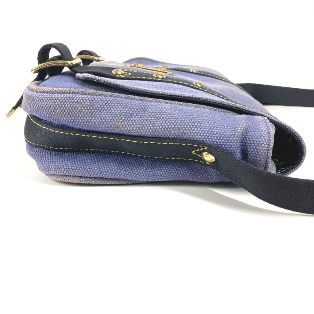 Louis Vuitton Blue Canvas Shoulder Bag Tote Bag