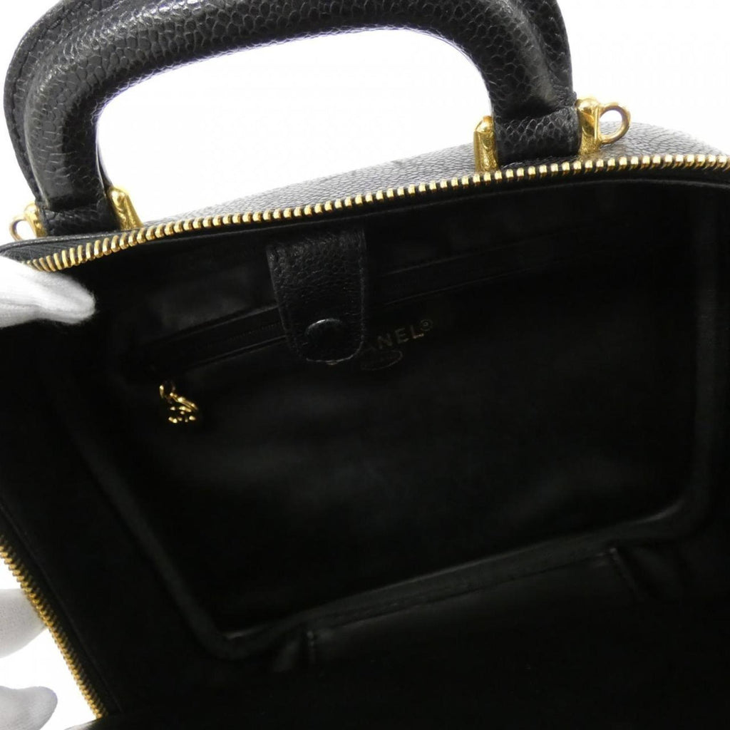 Chanel Black Caviar Leather Handbag