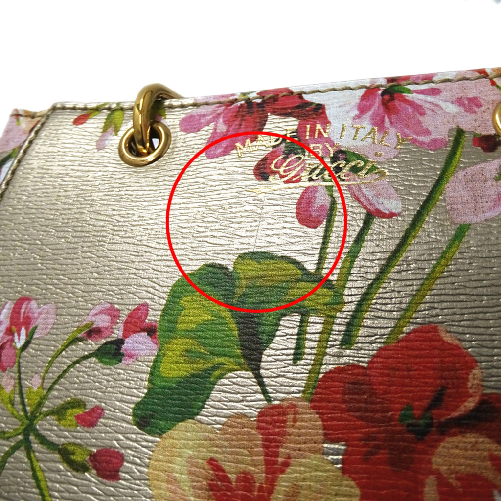 Gucci Gold Leather Handbag Shoulder Bag (Pre-Owned)