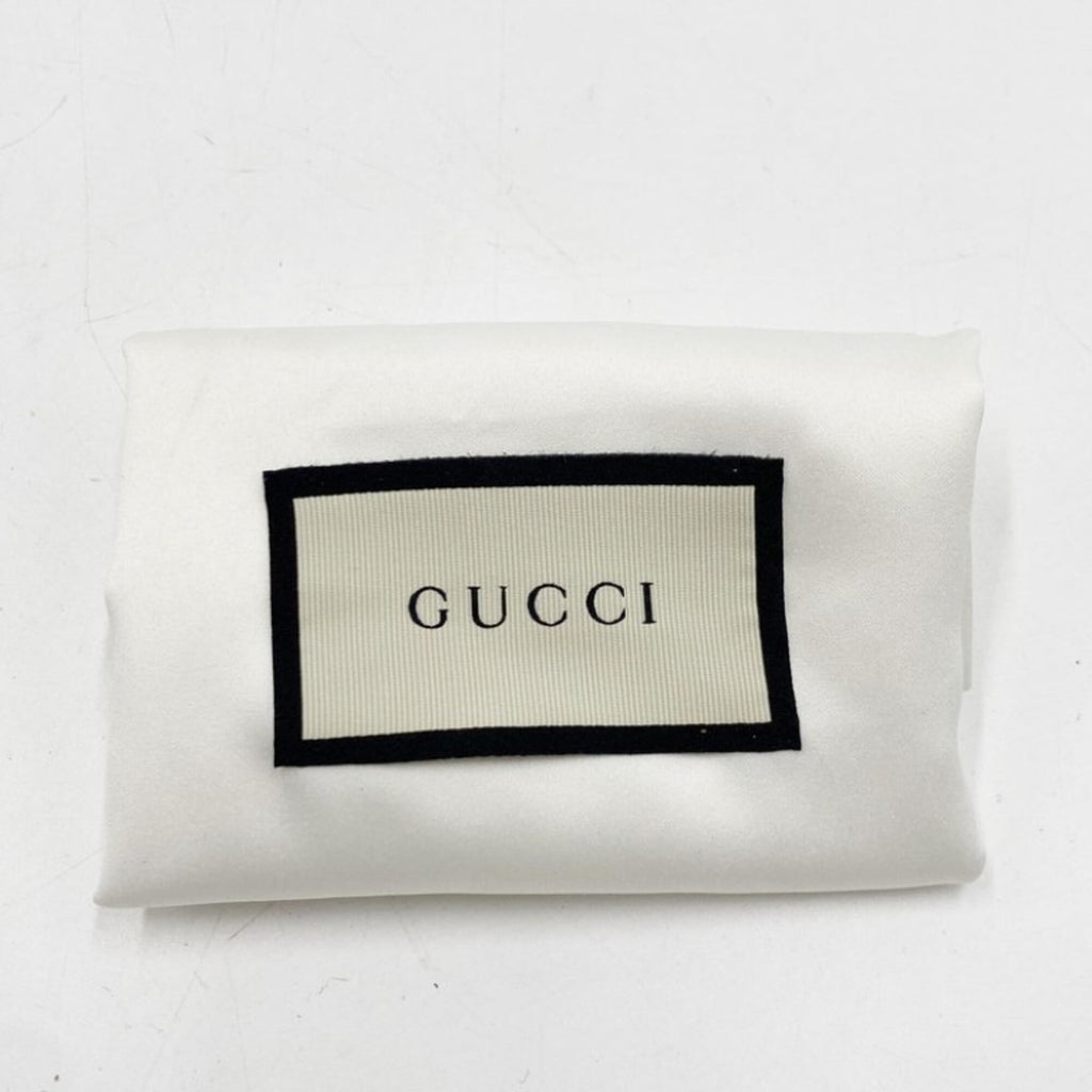Gucci Ivory Navy Red Color Leather Clutch Bag (Pre-Owned)