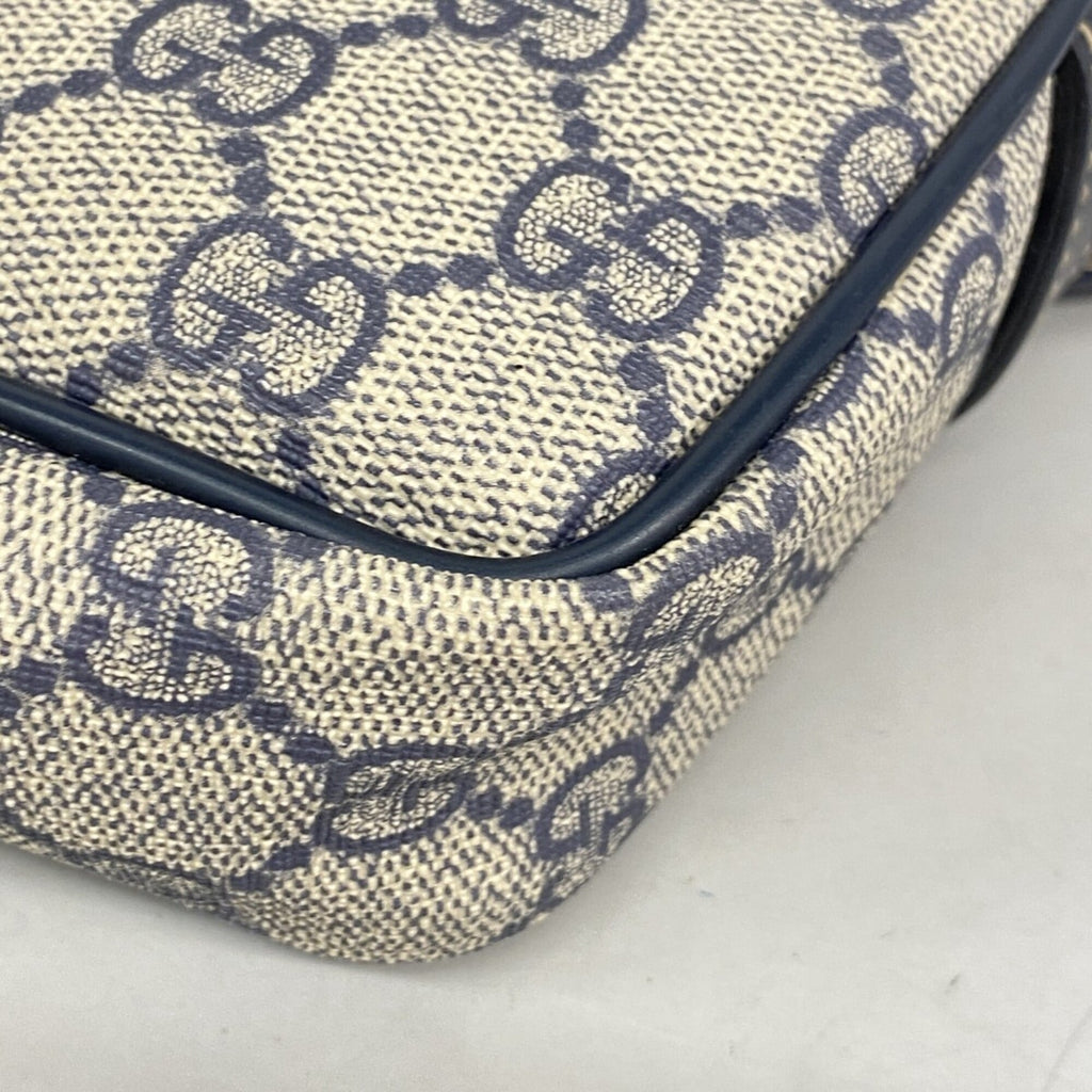 Gucci Navy Pvc Shoulder Bag (Pre-Owned)