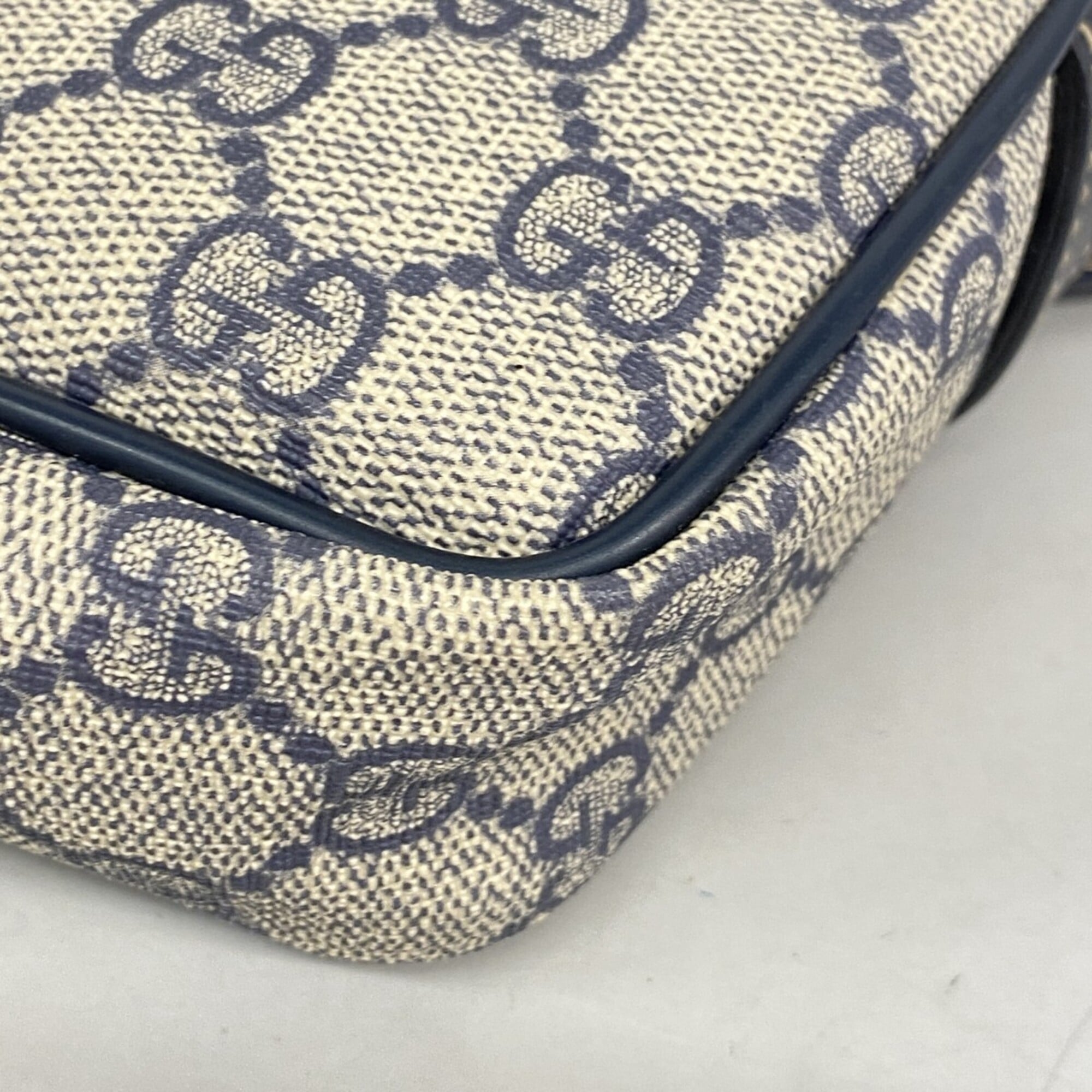 Gucci Navy Pvc Shoulder Bag (Pre-Owned)