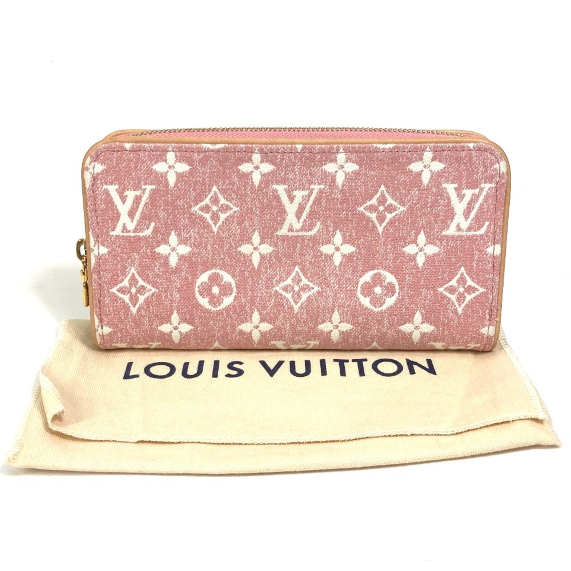 Louis Vuitton Monogram Denim Pink Monogram Denim Long Wallet