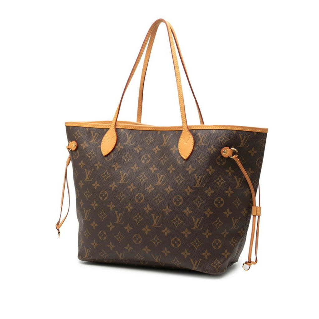 Louis Vuitton Brown Pvc Leather Shoulder Bag Tote Bag