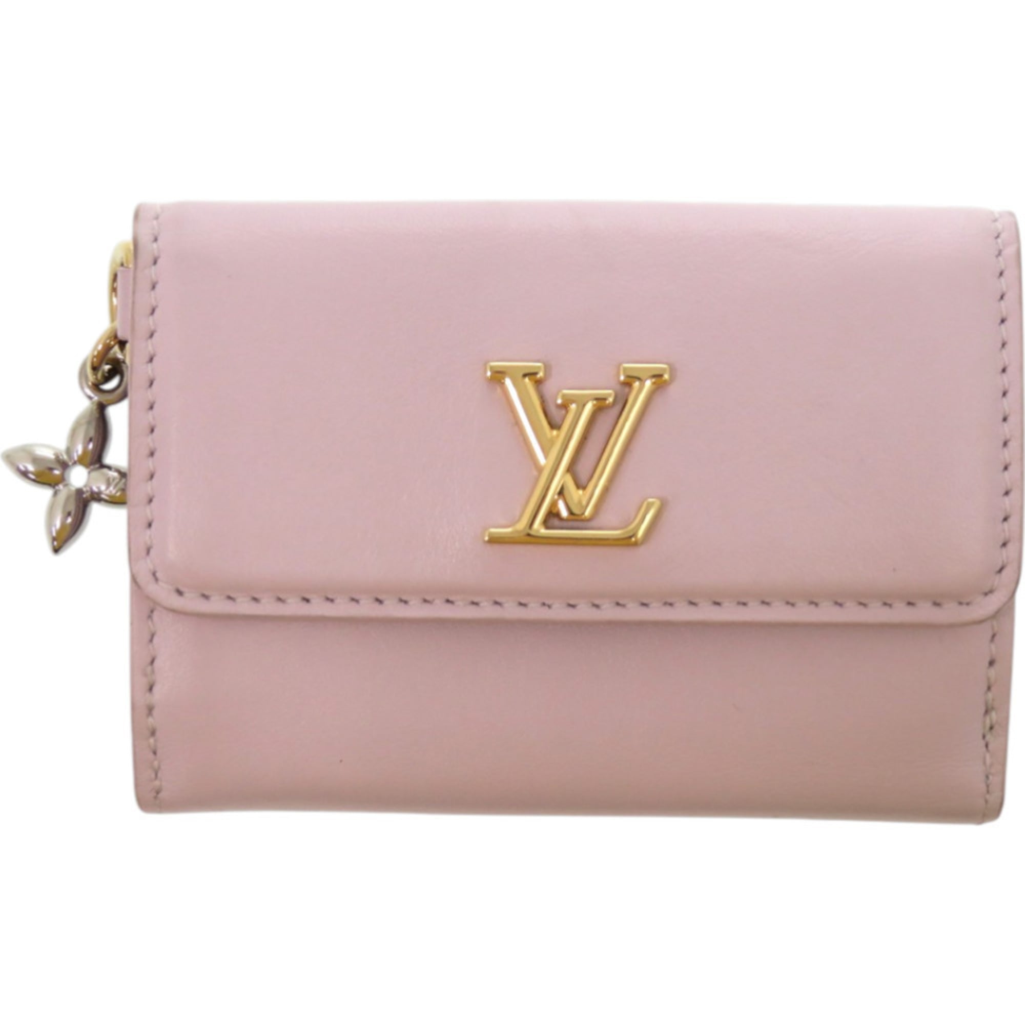 Louis Vuitton Purple Leather Wallet (Tri-Fold)