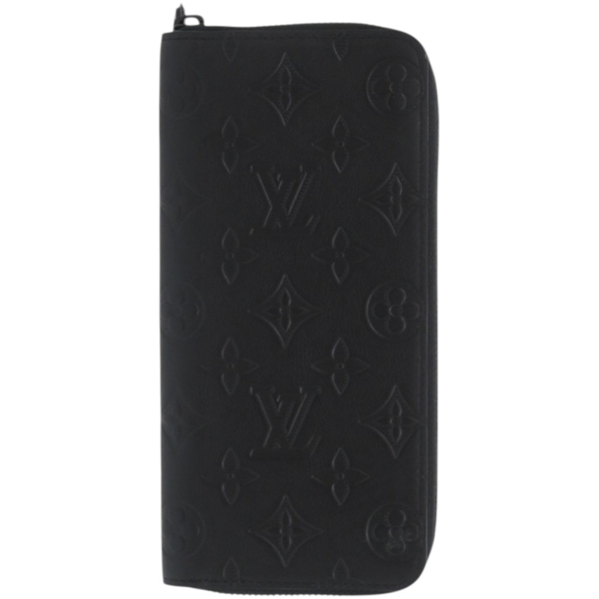 Louis Vuitton Black Leather Long Wallet