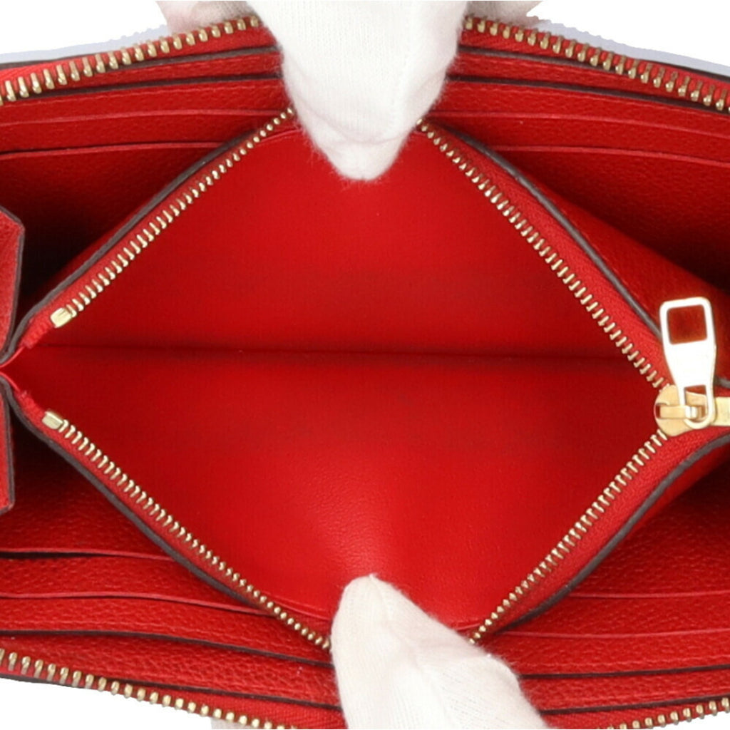 Louis Vuitton Monogram Empreinte Red Color Monogram Empreinte Long Wallet