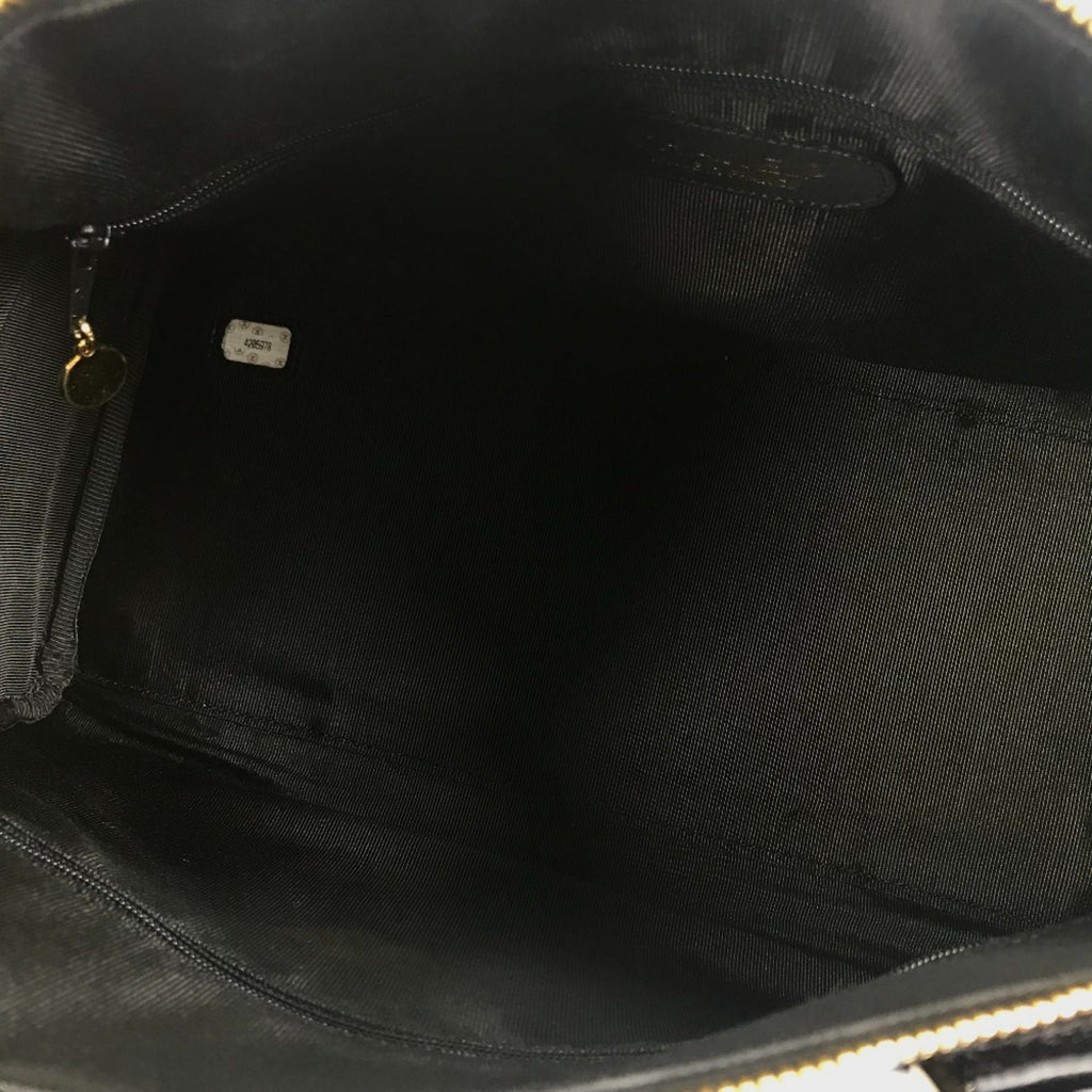 Chanel Black Patent Leather Boston Bag